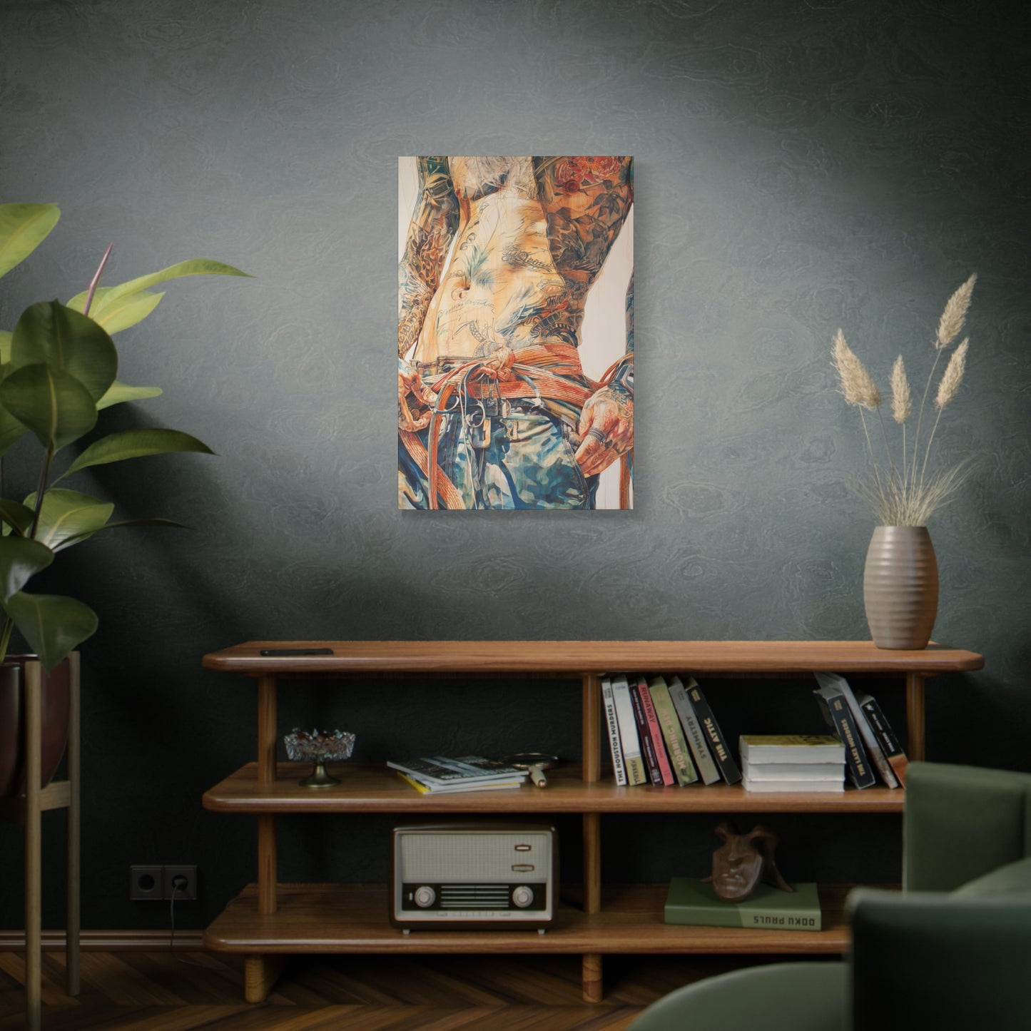 Gallery Wrapped Canvas, Ropes and Reverence Art Canvas, Erotic Shibari Art Canvas – Leif