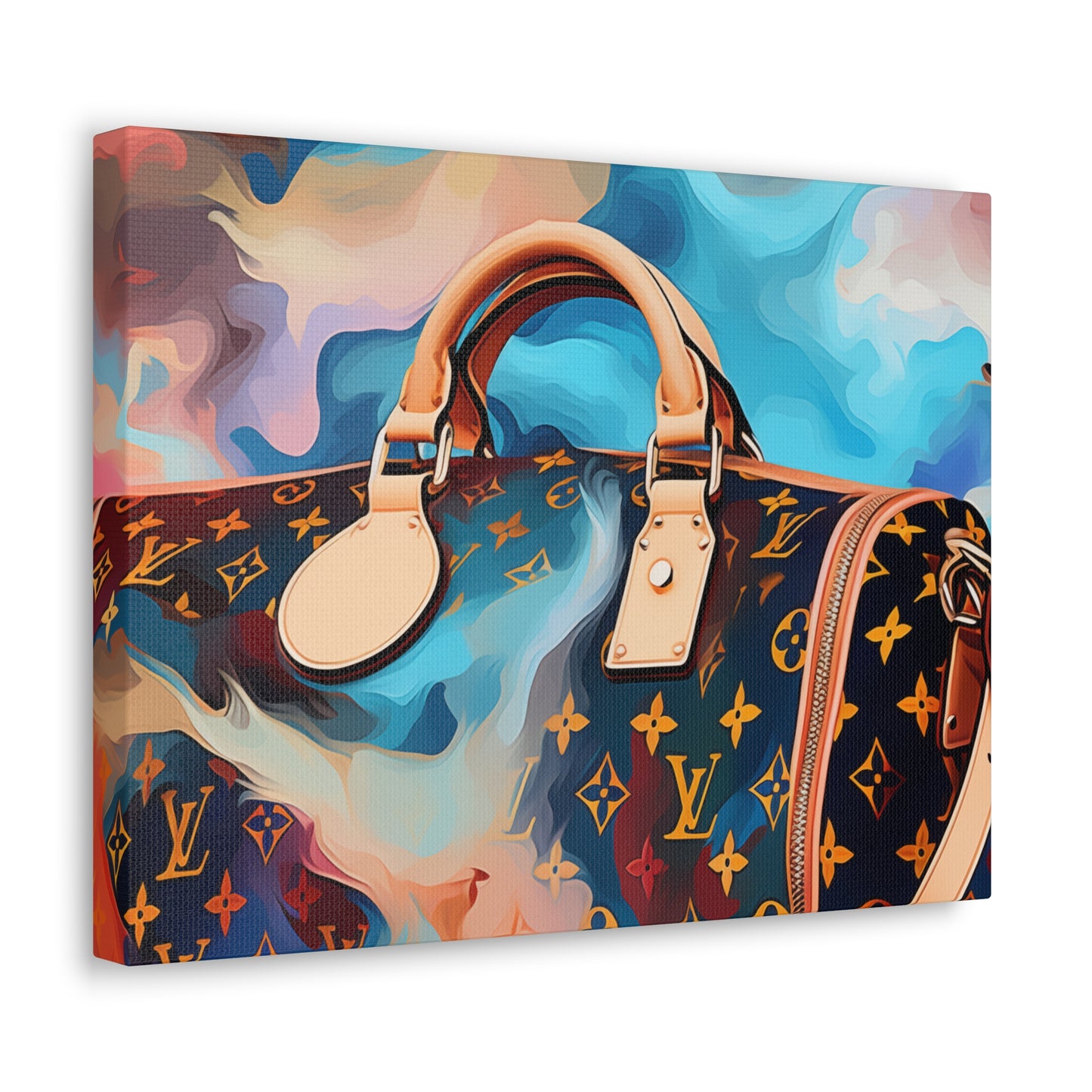 Canvas Gallery Wrap - LV Designer Inspired Wall Art - Abstract