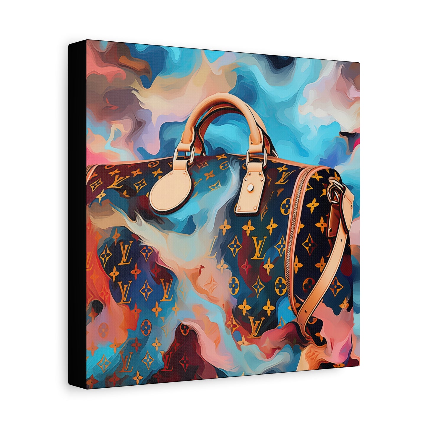 Canvas Gallery Wrap - LV Designer Inspired Wall Art - Abstract