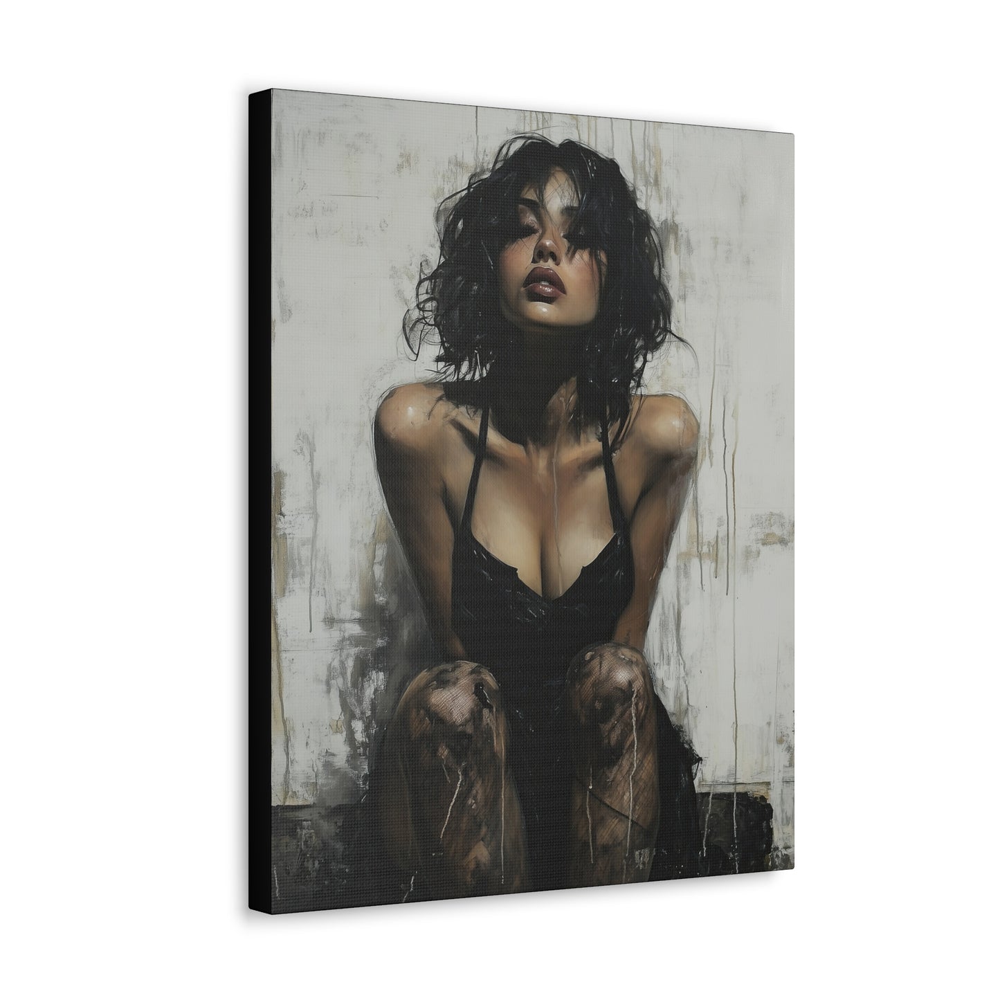 Gallery Wrapped Canvas, Sinners and Saints Art Canvas, Erotic Pinup Art Canvas – Vivienne