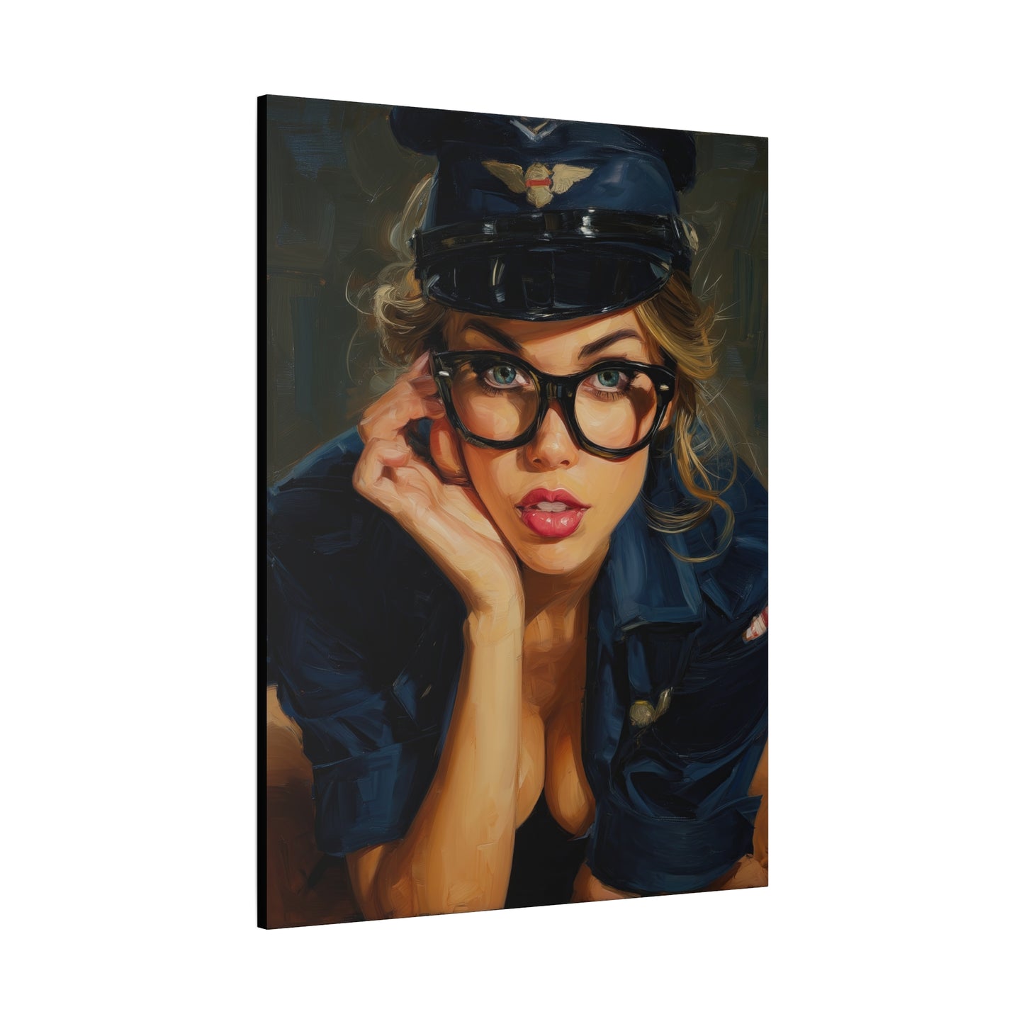Gallery Wrapped Canvas, Liberty and Lace Art Canvas, Erotic Pinup Art Canvas – Savannah