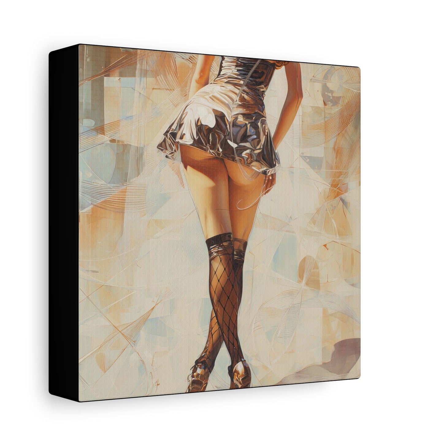 Gallery Wrapped Canvas, Tongue and Cheek Art Canvas, Naughty Girl Art Canvas – Gilda