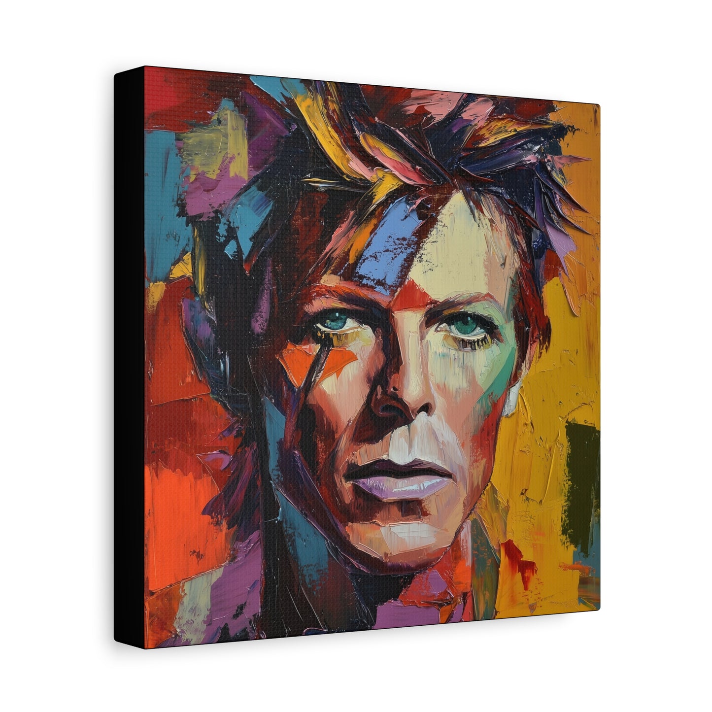 Gallery Wrapped Canvas, Celebrity Inspired, Pop Art Canvas – Bowie