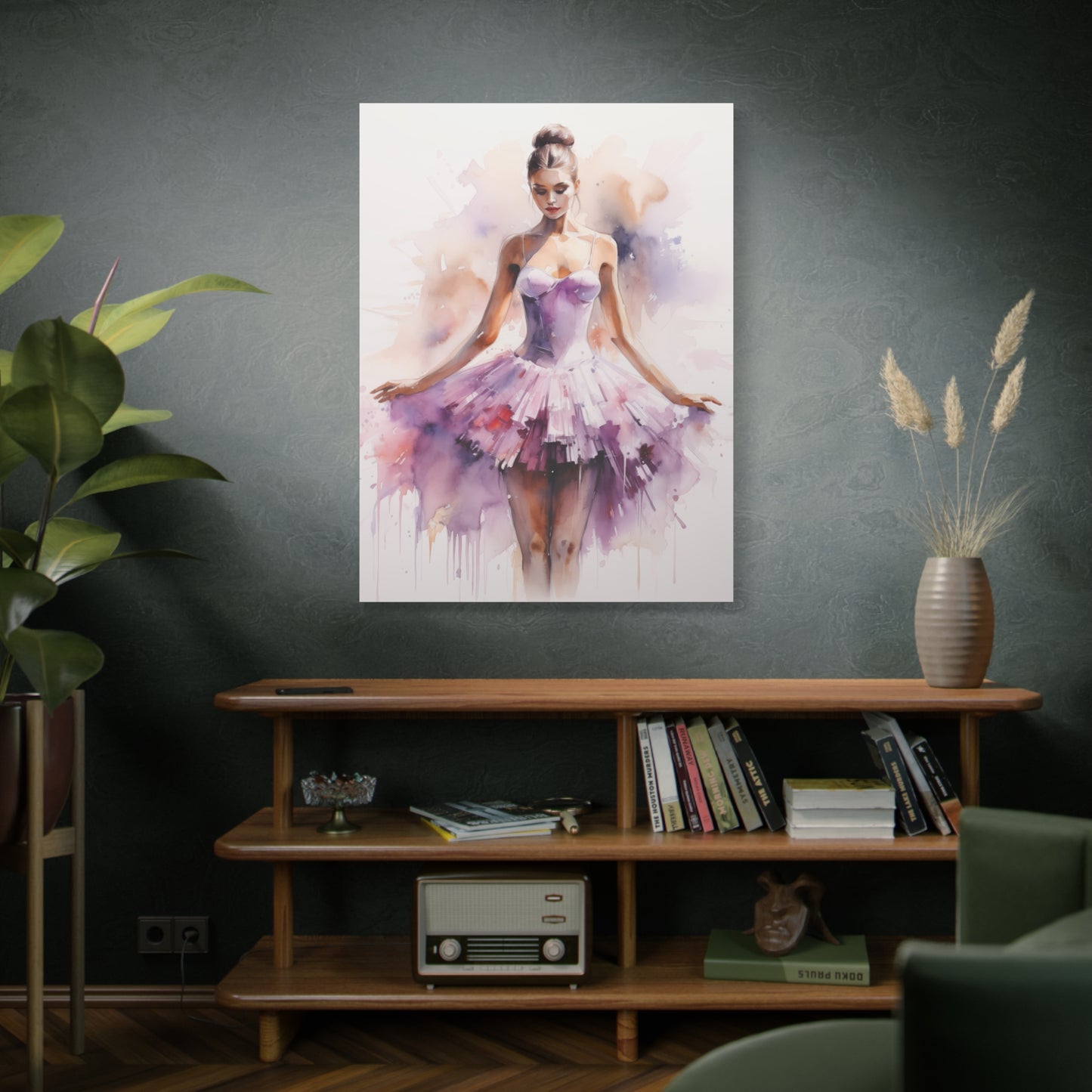Pointes and Platforms, Gallery Wrapped Canvas, Ballerina Beauty, Ballet Art Canvas – Joanna