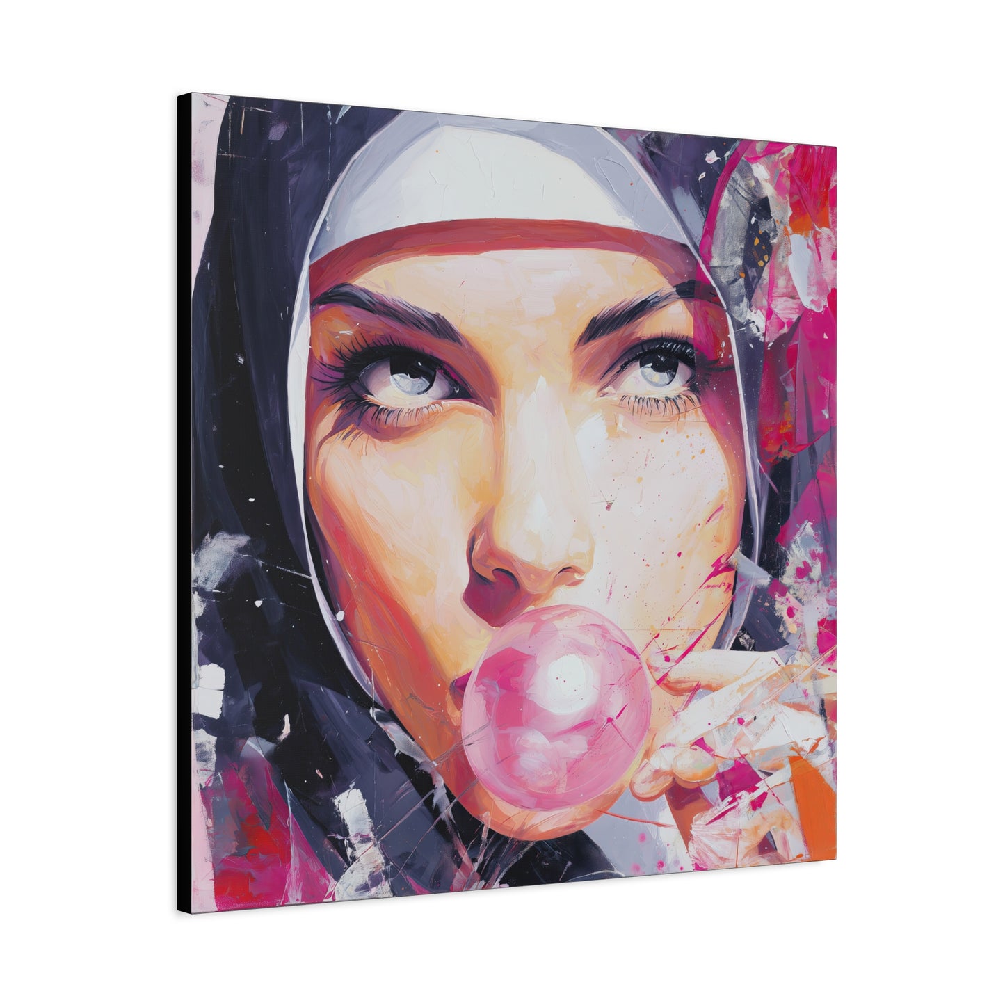 Gallery Wrapped Canvas, Habits and Heresy Art Canvas, Naughty Nuns Art Canvas – Sister Paloma