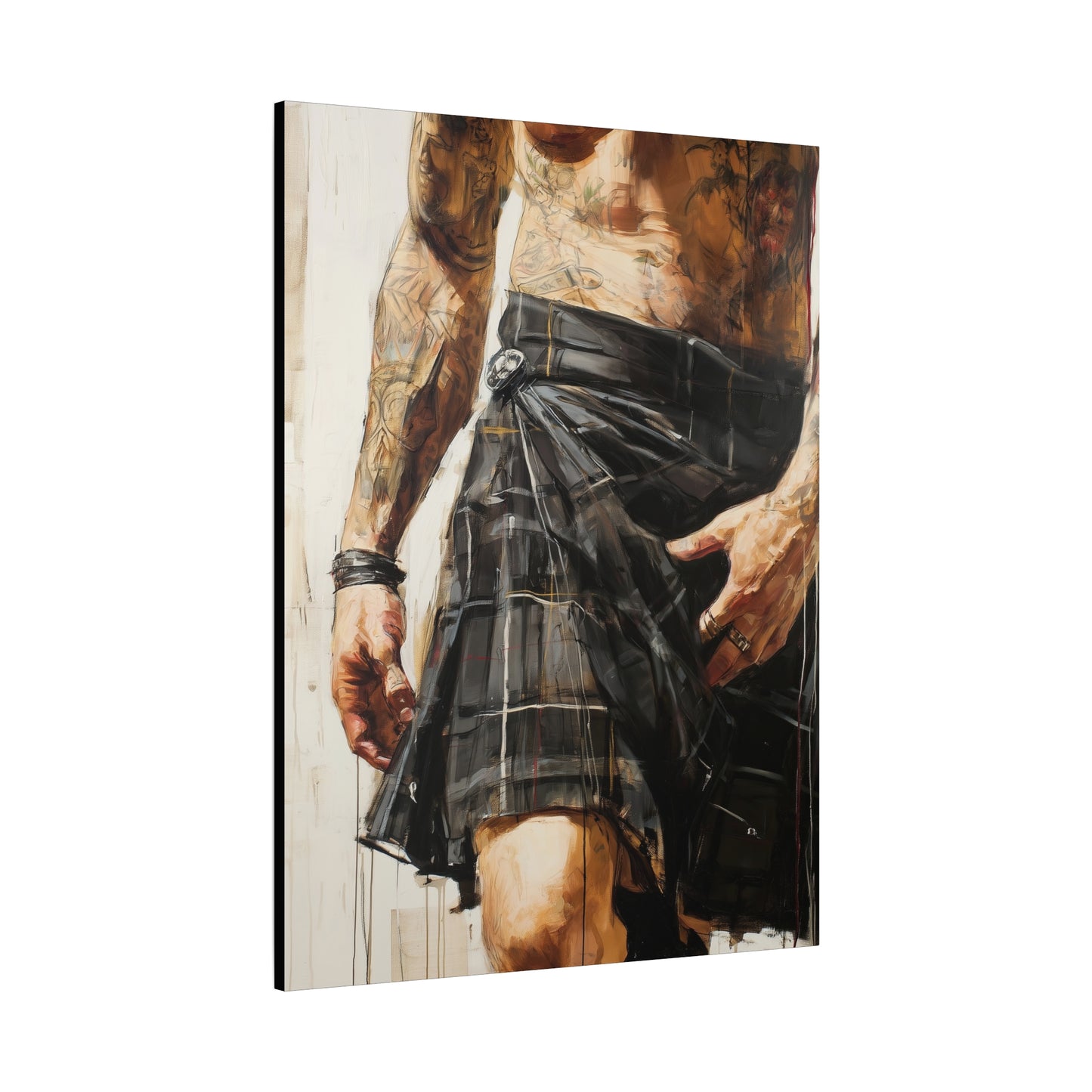 Gallery Wrapped Canvas, Kilts and Carnage Art Canvas, Erotic Pinup Art Canvas – Brodie