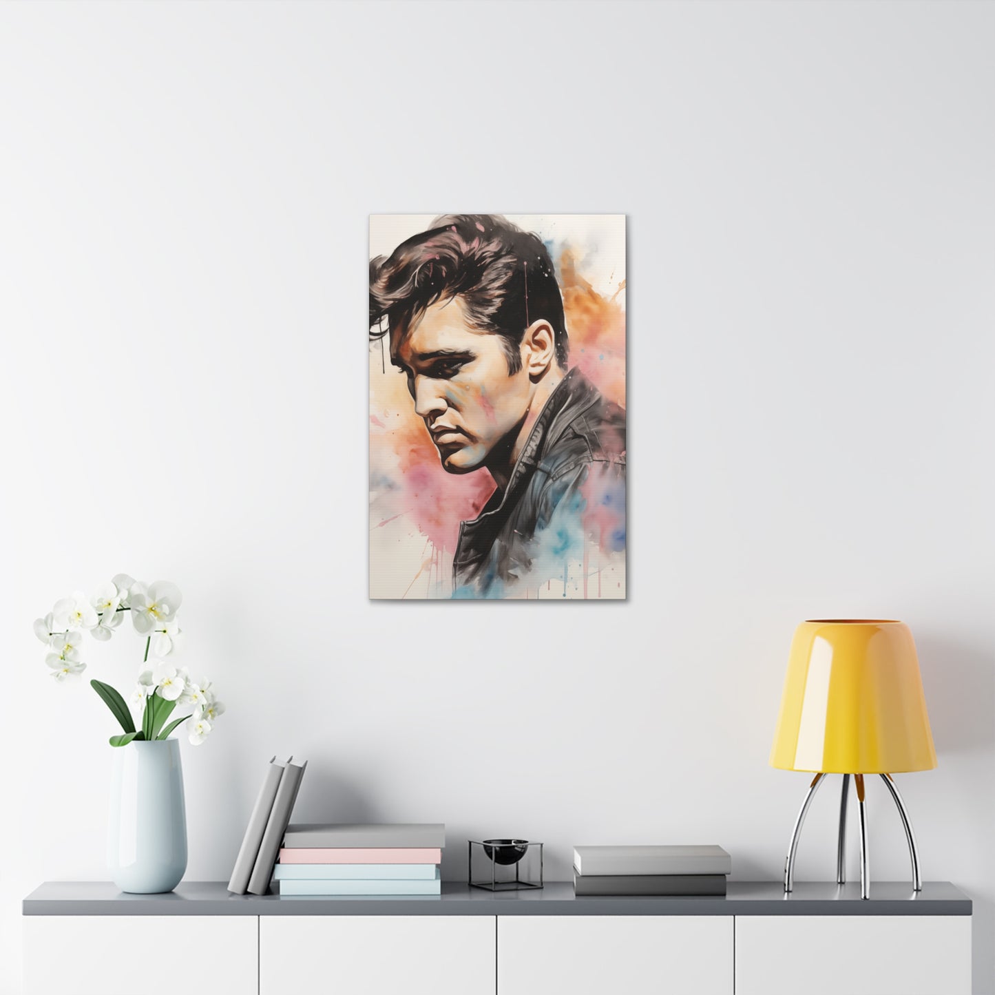 Gallery Wrapped Canvas, Celebrity Inspired, Pop Art Canvas – Elvis