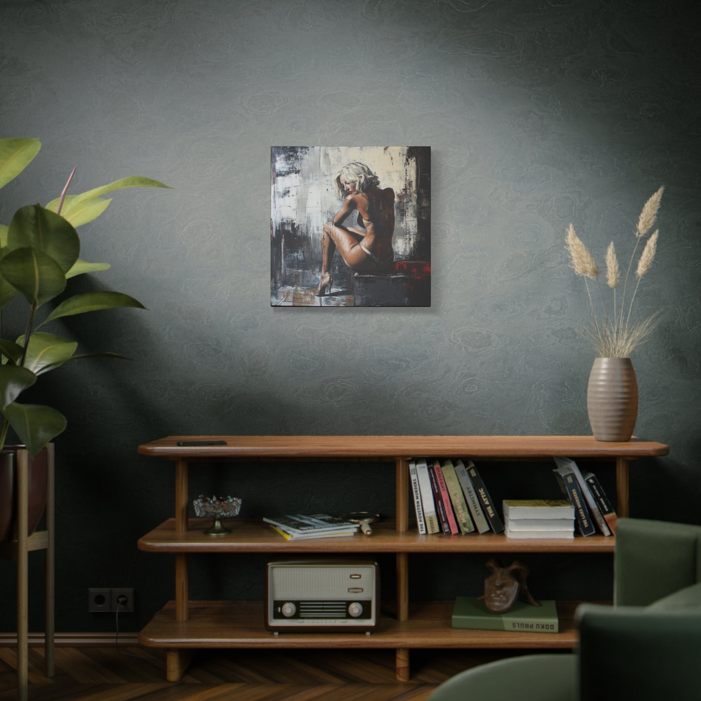 Gallery Wrapped Canvas, Guilt and Grit Adult Art Canvas, Erotic Pinup Art Canvas – Verona