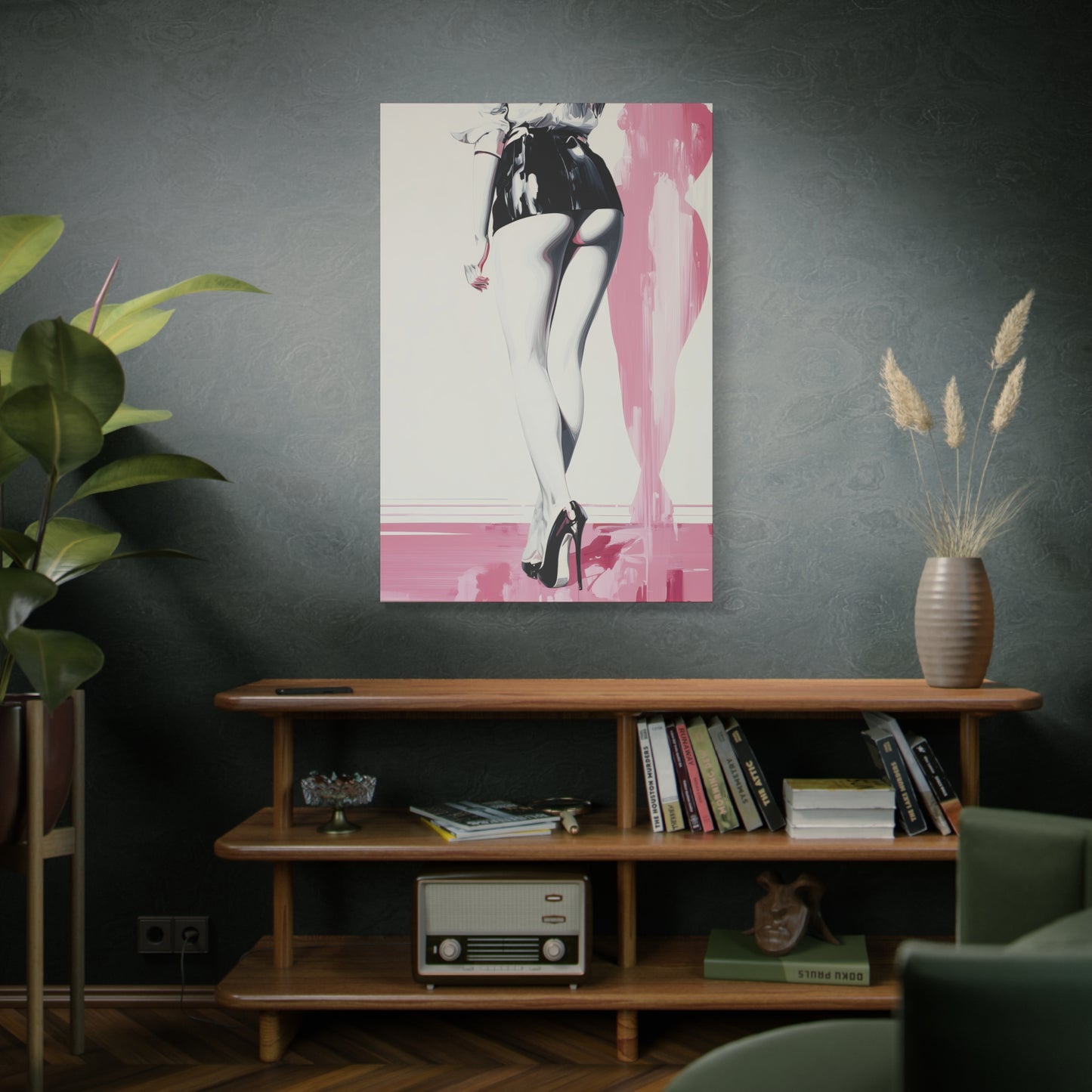 Gallery Wrapped Canvas, Tongue and Cheek Art Canvas, Naughty Girl Art Canvas – Barbi