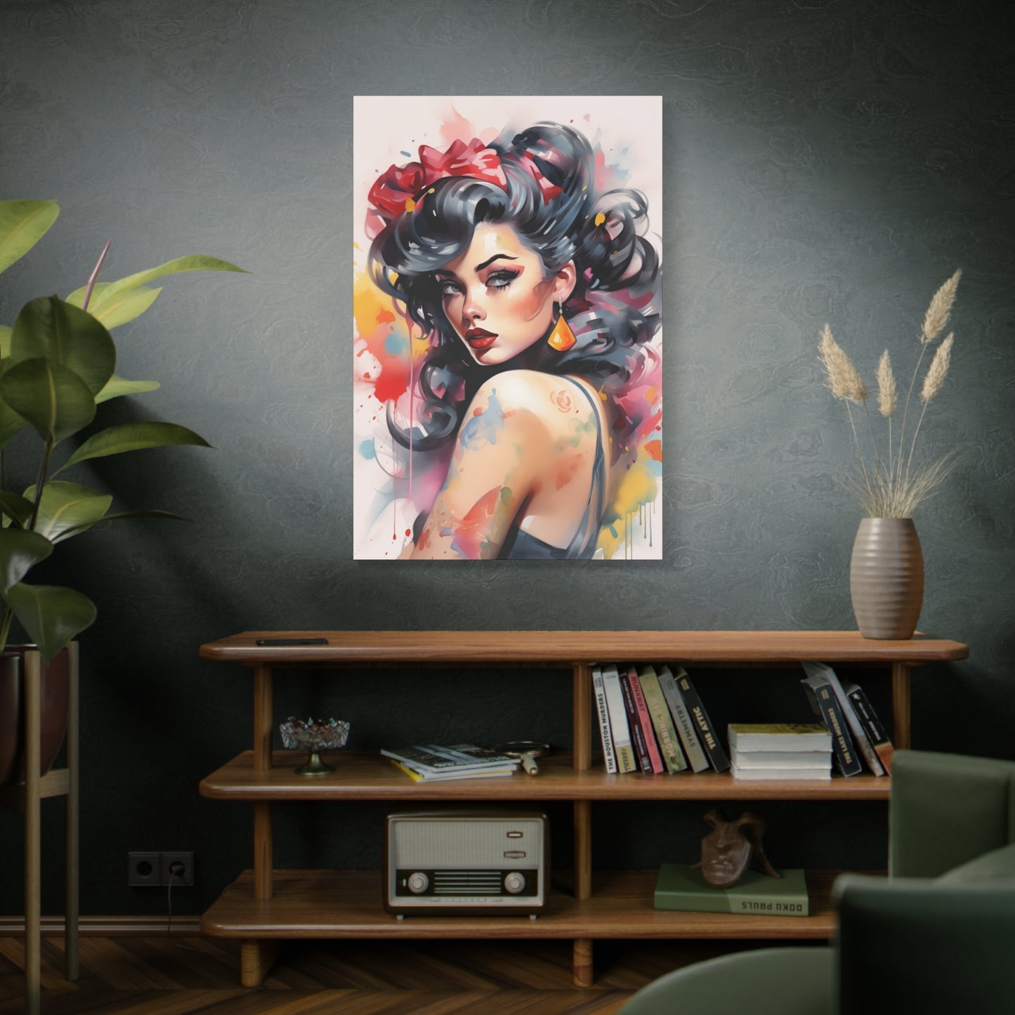 Canvas Wall Art, Gallery Wrapped Pop Art, Femme Doll Wall Art – Genevieve