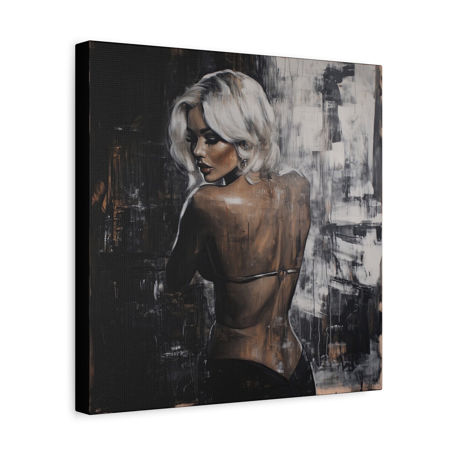 Gallery Wrapped Canvas, Guilt and Grit Adult Art Canvas, Erotic Pinup Art Canvas – Odette
