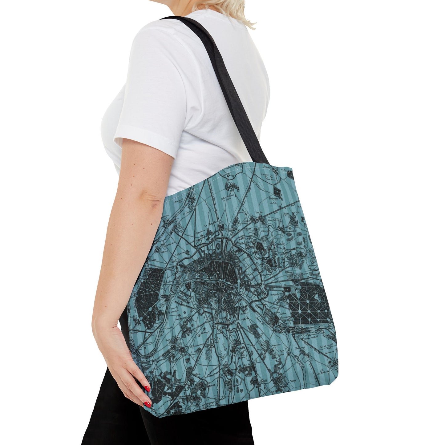 The Paris Plan Tote Bag, Utility Tote - Travel Inspired Inspired Tote - Paris France