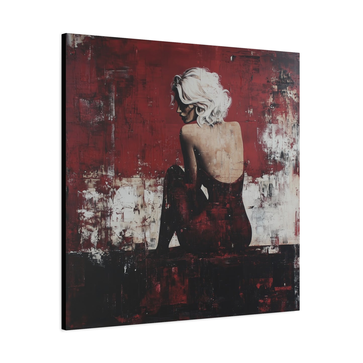 Gallery Wrapped Canvas, Guilt and Grit Adult Art Canvas, Erotic Pinup Art Canvas – Vivica