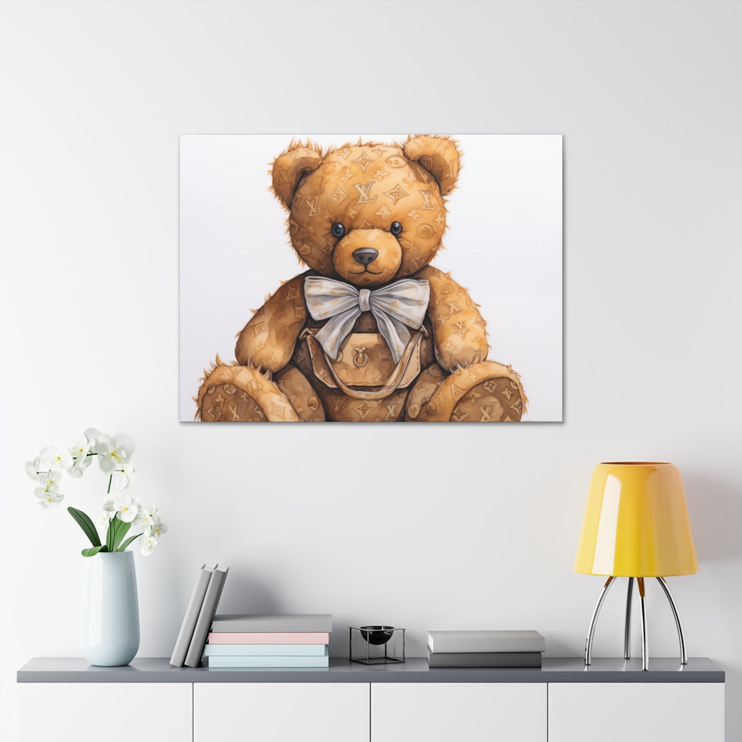 Canvas Gallery Wrap - LV Bear Wall Art - Ring
