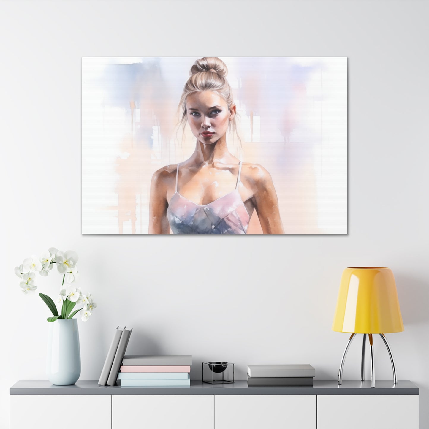 Gallery Wrapped Canvas, Ballerina Beauty, Ballet Art Canvas – Samantha