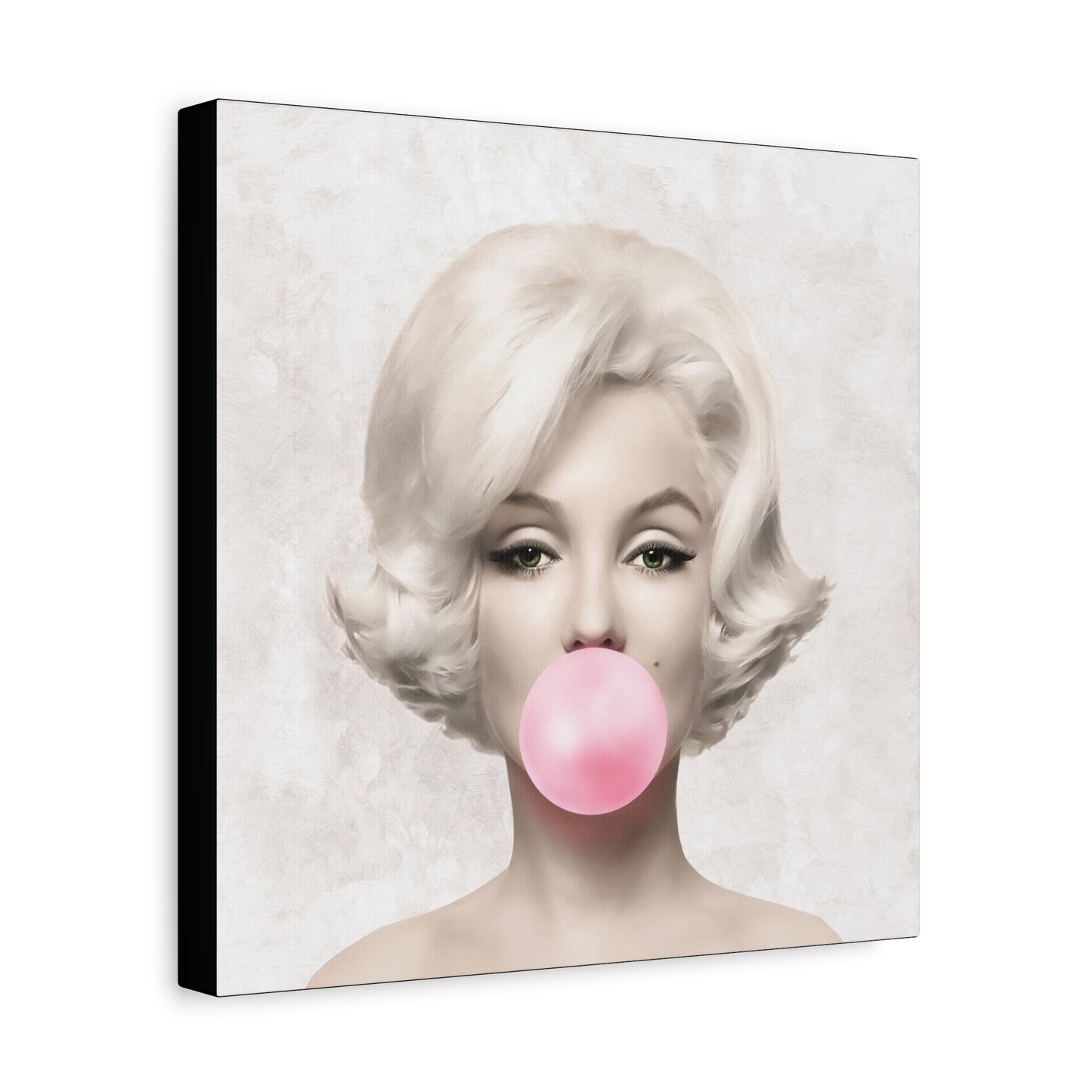 Gallery Wrapped Canvas, Marilyn Monroe Art Canvas, Celebrity Diva Art Canvas – Marilyn Monroe Bubblegum