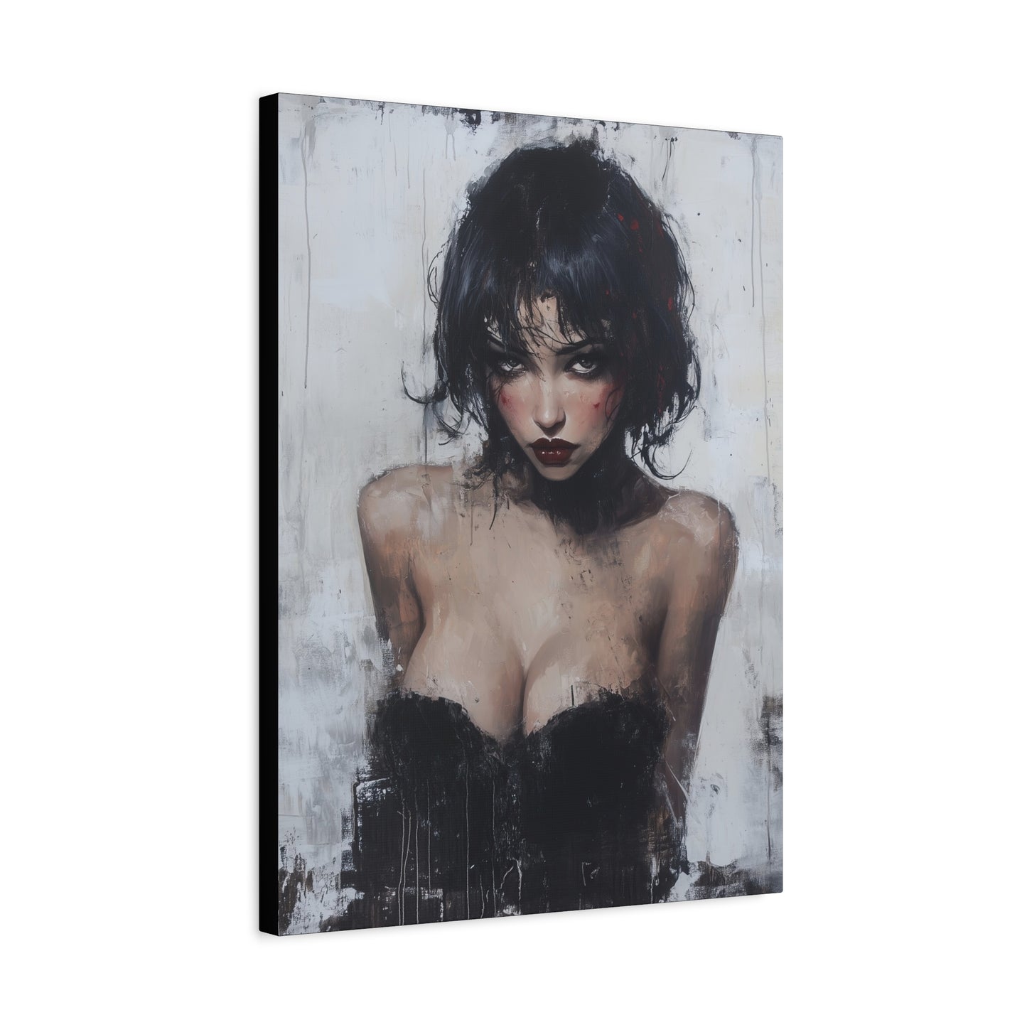 Gallery Wrapped Canvas, Sinners and Saints Art Canvas, Erotic Pinup Art Canvas – Lorna