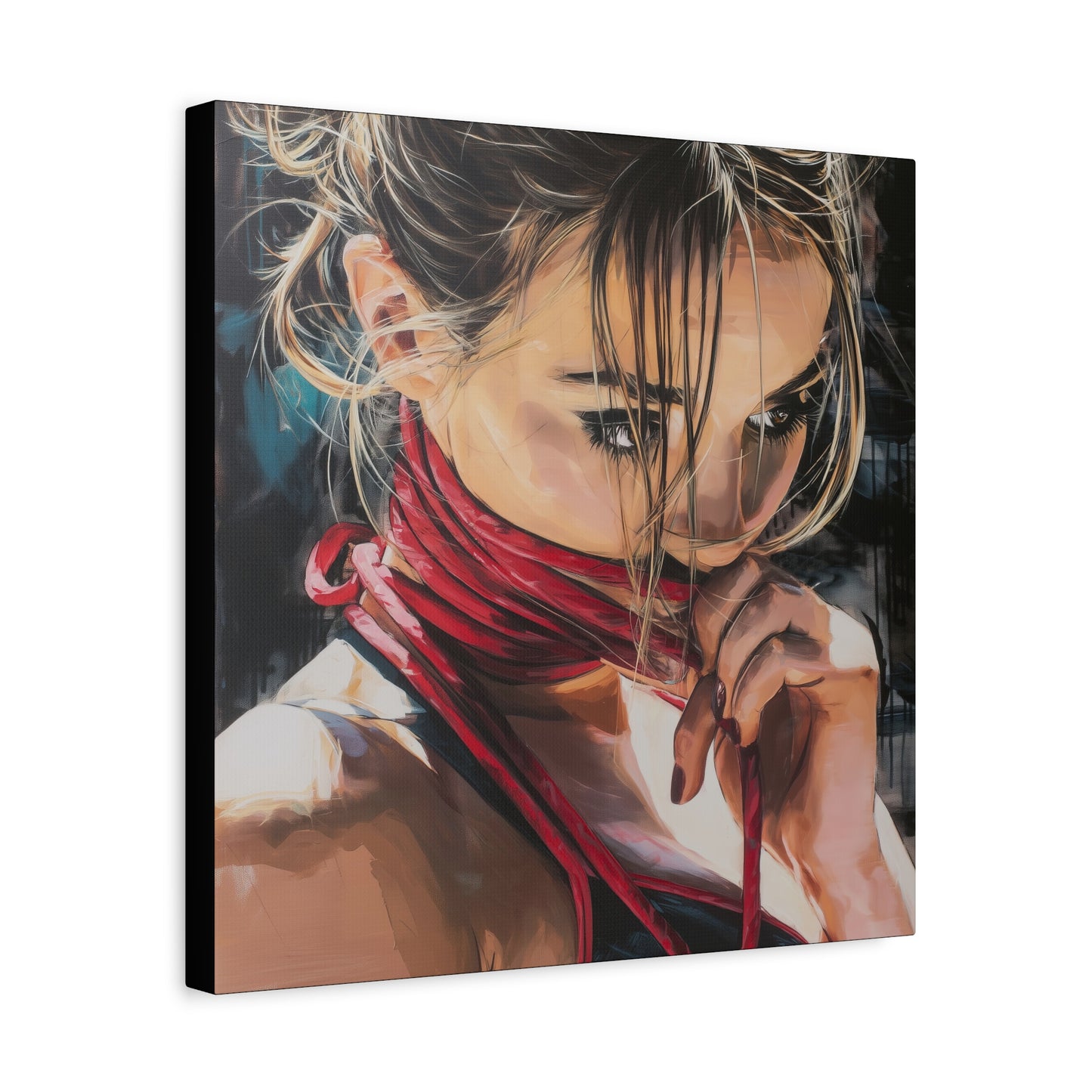 Gallery Wrapped Canvas, Ropes and Reverence Art Canvas, Erotic Shibari Art Canvas – Aya