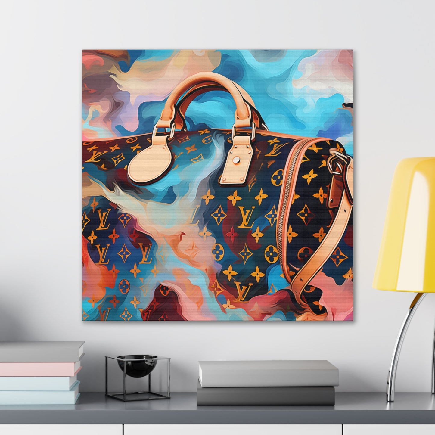 Canvas Gallery Wrap - LV Designer Inspired Wall Art - Abstract
