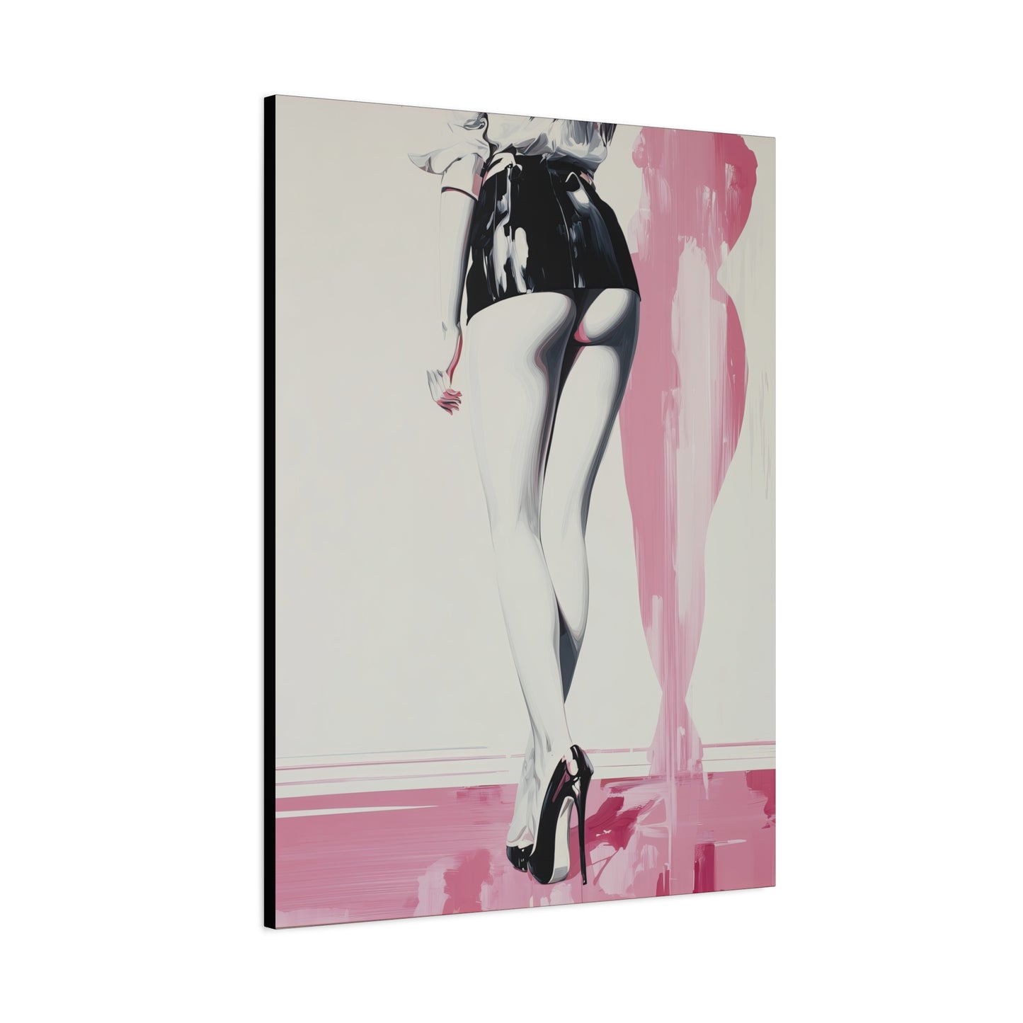 Gallery Wrapped Canvas, Tongue and Cheek Art Canvas, Naughty Girl Art Canvas – Barbi