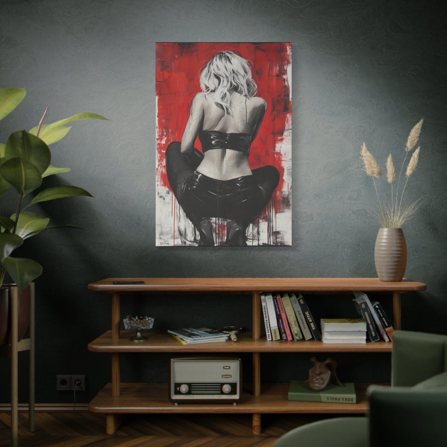 Gallery Wrapped Canvas, Guilt and Grit Adult Art Canvas, Erotic Pinup Art Canvas – Celeste