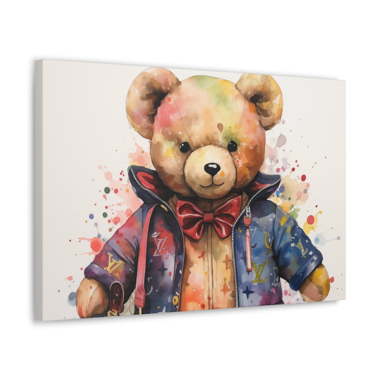 Canvas Gallery Wrap - LV Bear Wall Art - Drip