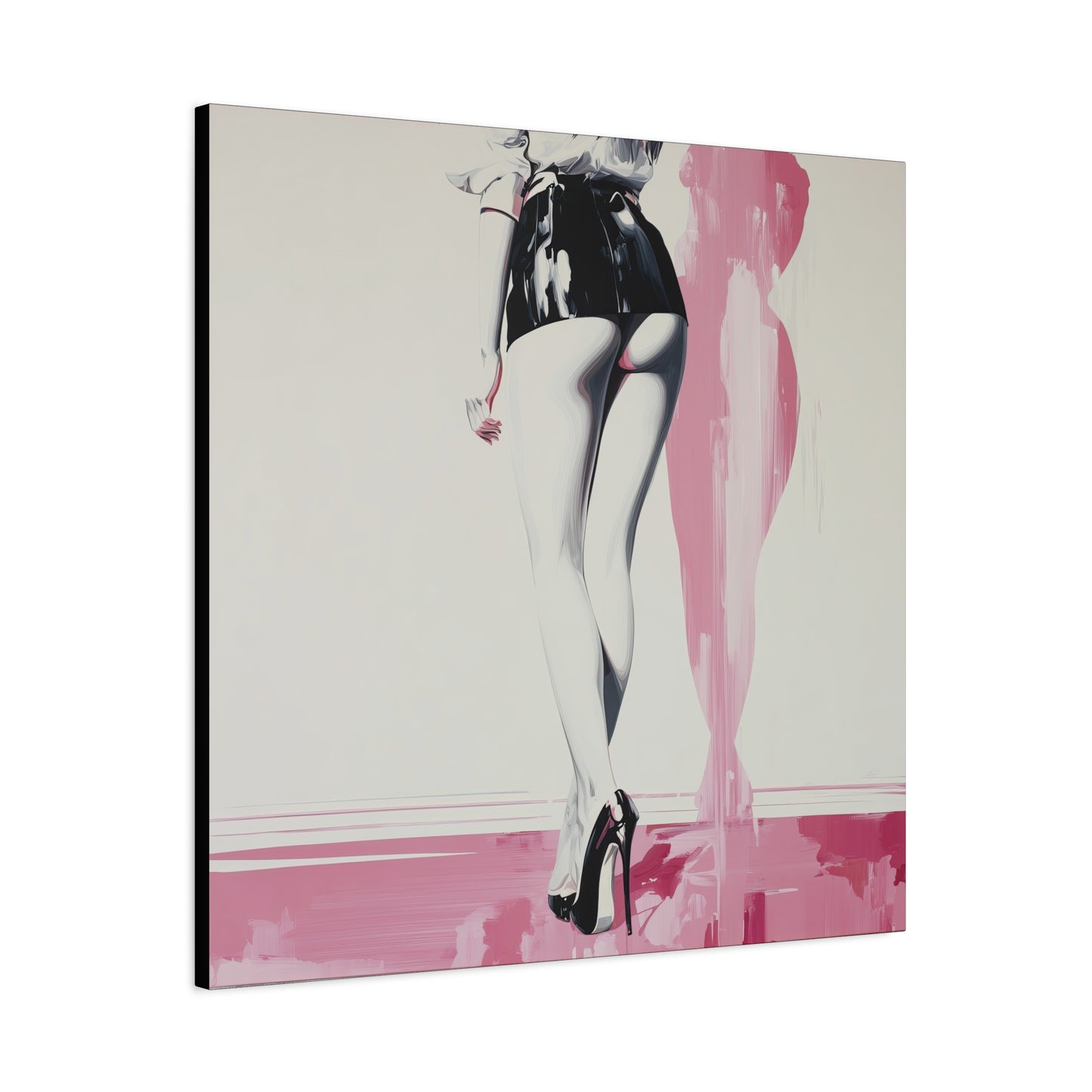 Gallery Wrapped Canvas, Tongue and Cheek Art Canvas, Naughty Girl Art Canvas – Barbi