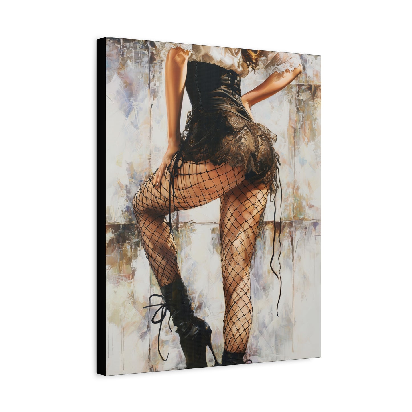 Gallery Wrapped Canvas, Tongue and Cheek Art Canvas, Naughty Girl Art Canvas – Jessica