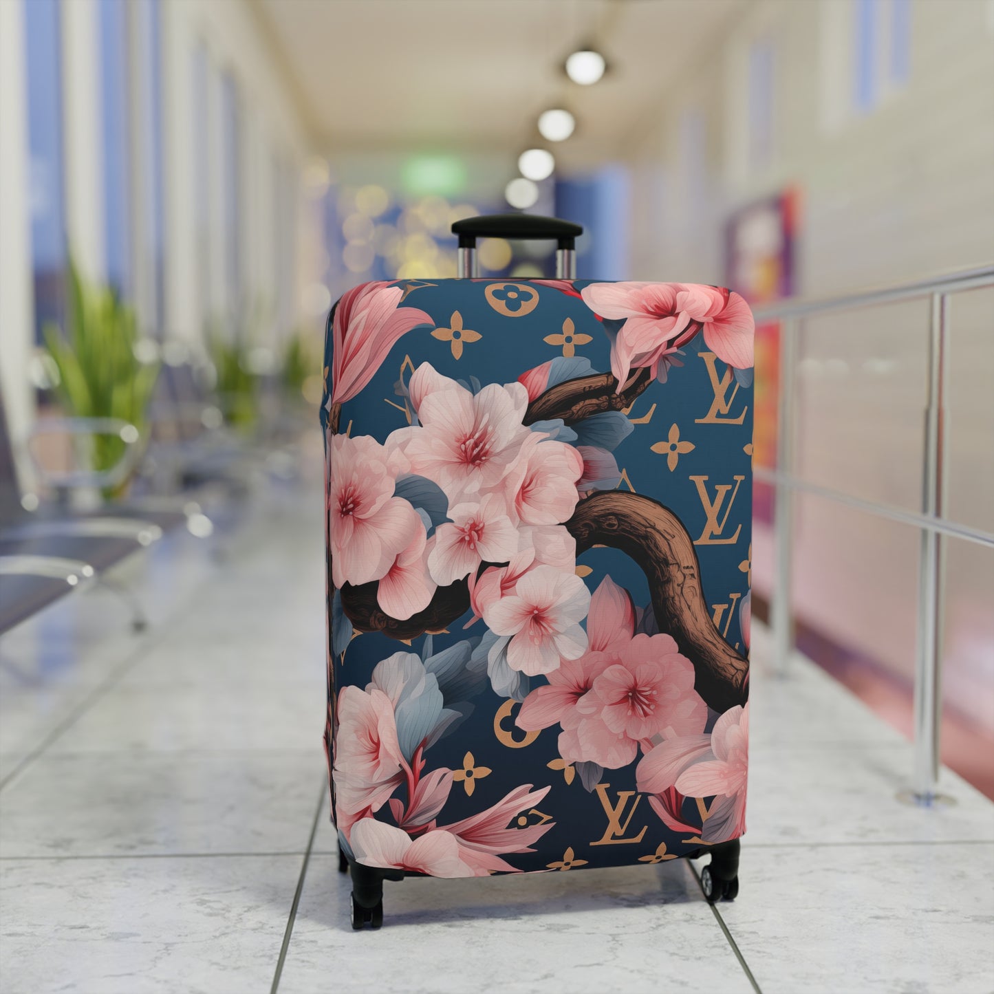 Designer Inspired Luggage Cover - LV Sakura