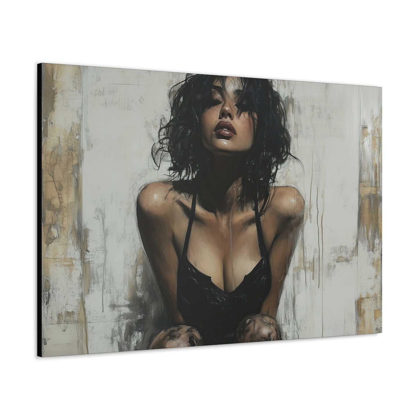 Gallery Wrapped Canvas, Sinners and Saints Art Canvas, Erotic Pinup Art Canvas – Vivienne