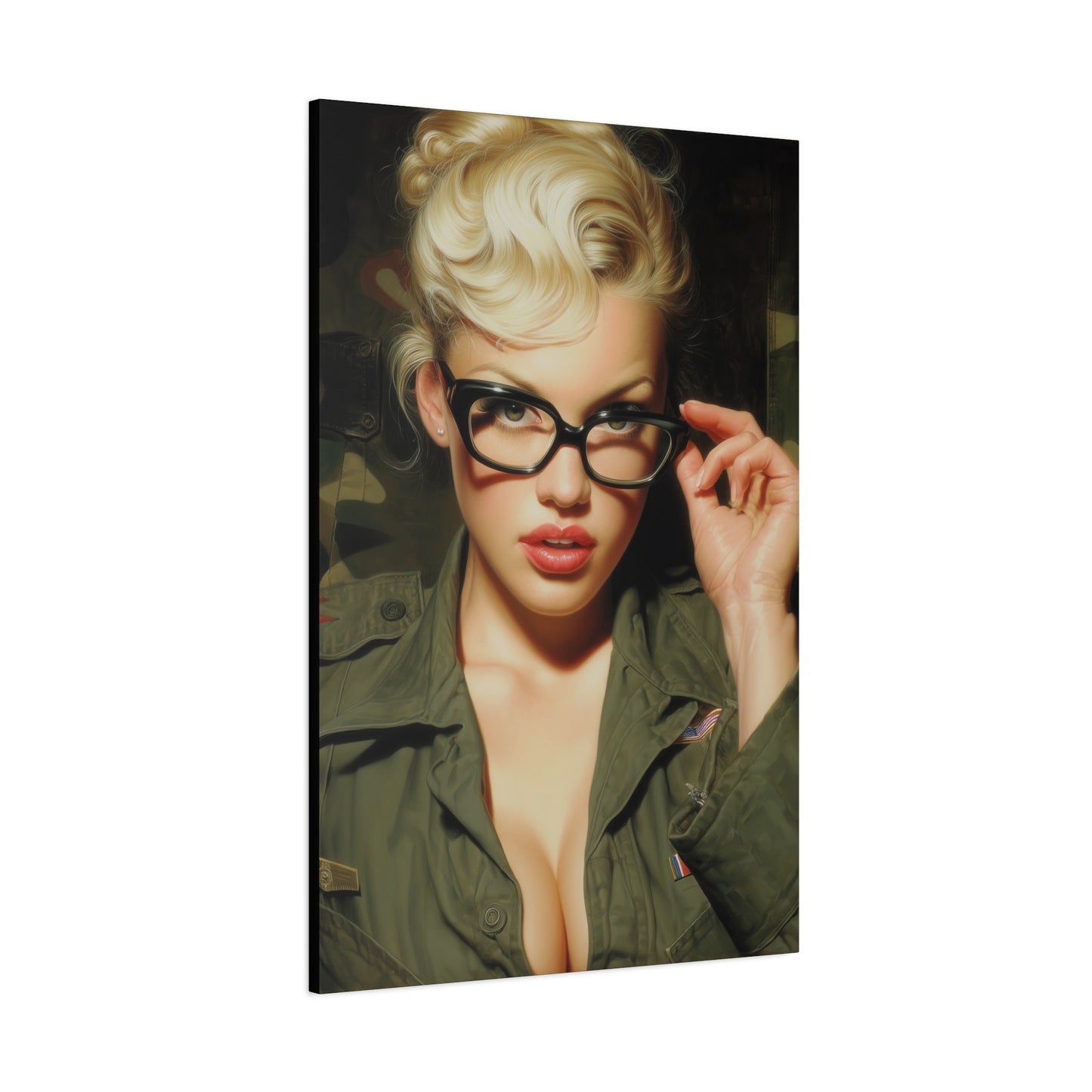 Gallery Wrapped Canvas, Liberty and Lace Art Canvas, Erotic Art Canvas – Daphne