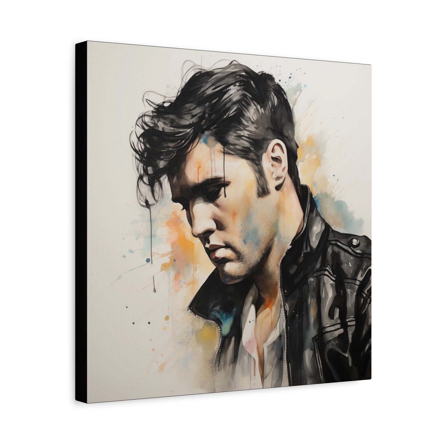 Gallery Wrapped Canvas, Celebrity Inspired, Pop Art Canvas – Elvis Also