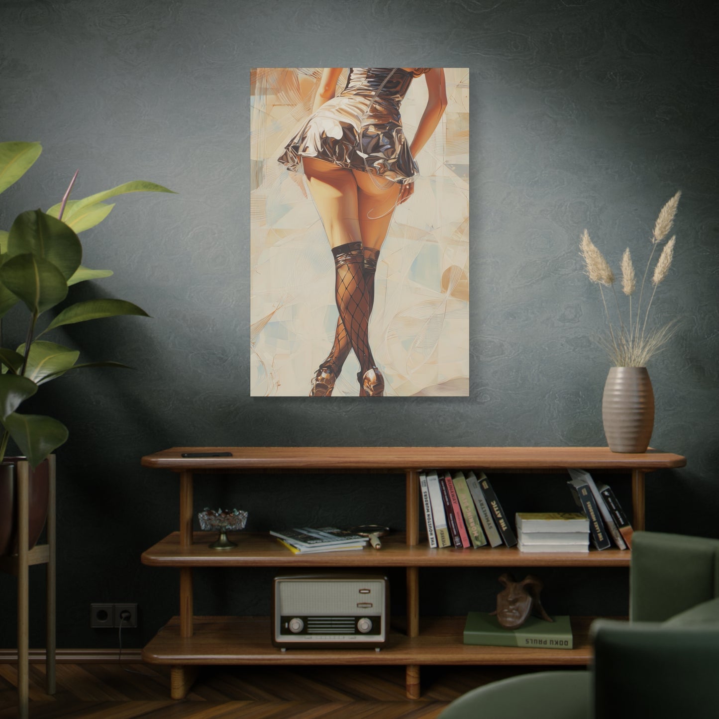 Gallery Wrapped Canvas, Tongue and Cheek Art Canvas, Naughty Girl Art Canvas – Gilda