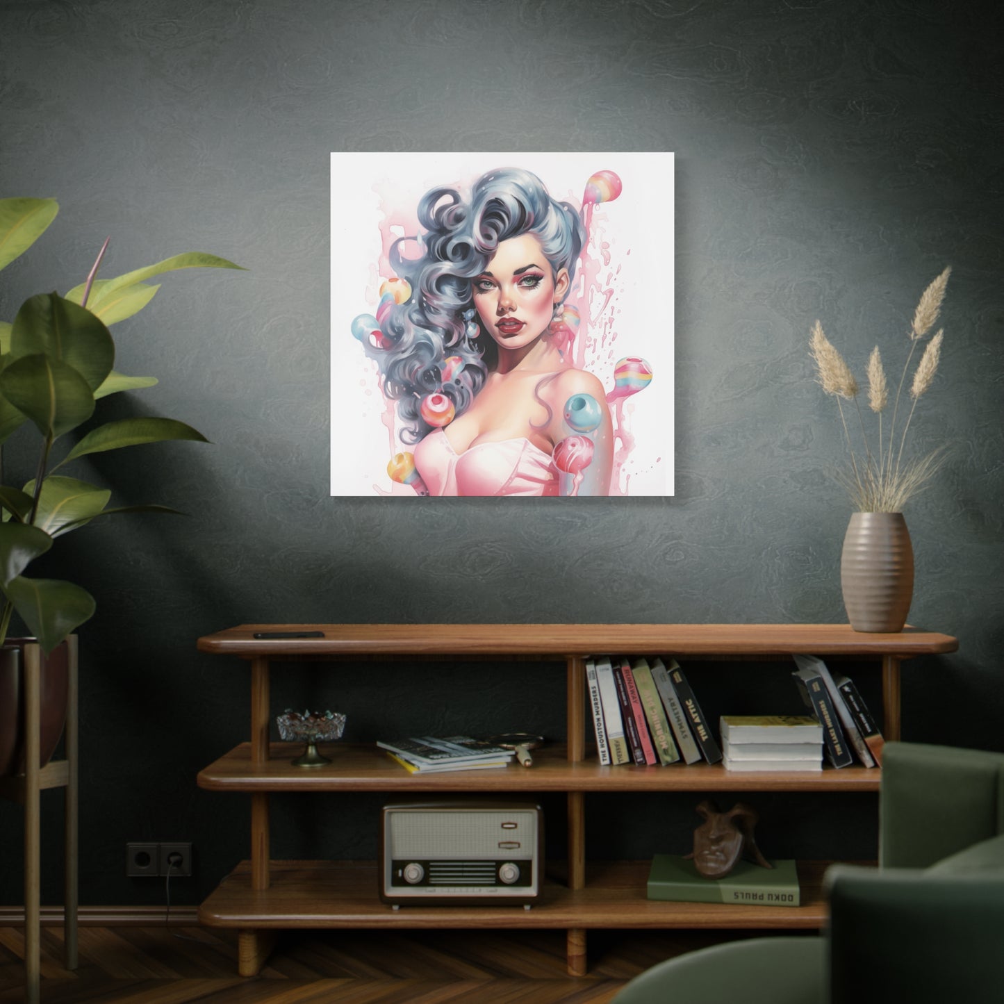 Canvas Wall Art, Gallery Wrapped Pop Art, Femme Doll Wall Art – Lux