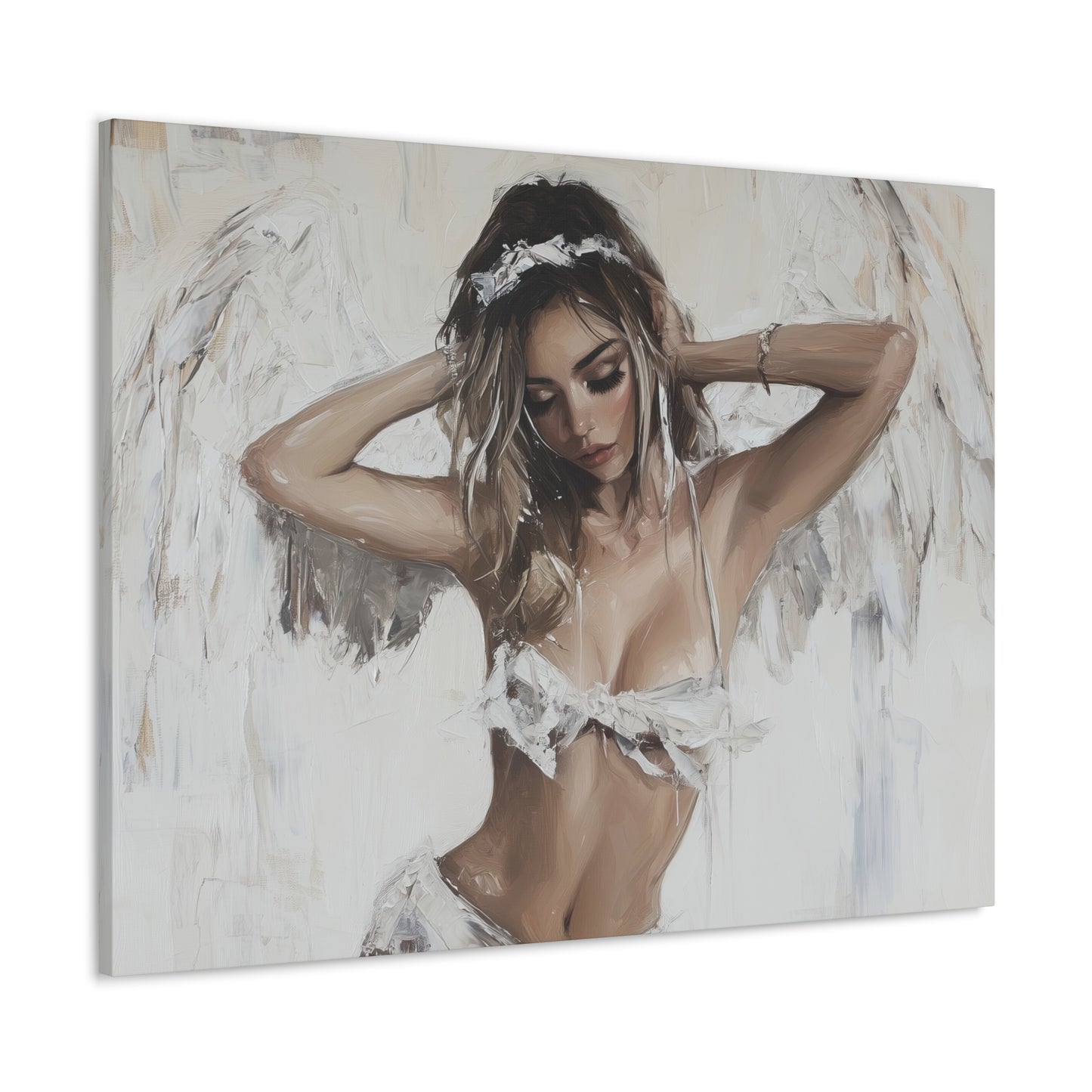 Gallery Wrapped Canvas, Sinners and Saints Art Canvas, Erotic Pinup Art Canvas – Holly