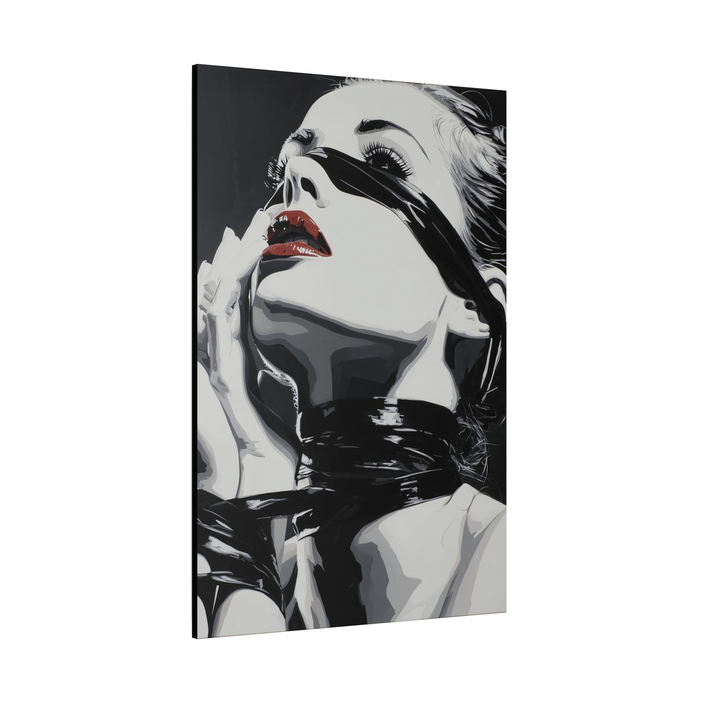 Gallery Wrapped Canvas, Ropes and Reverence Art Canvas, Erotic Shibari Art Canvas – Sable
