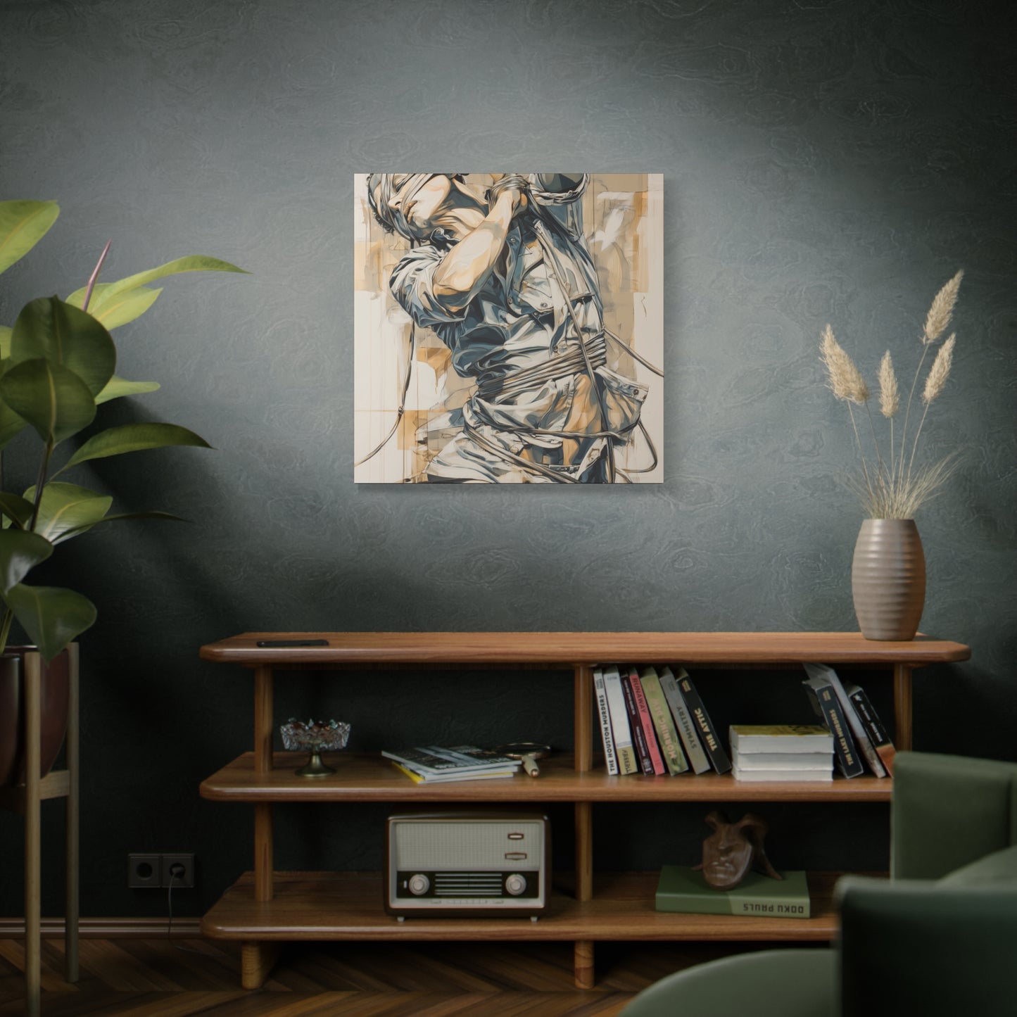 Gallery Wrapped Canvas, Ropes and Reverence Art Canvas, Erotic Shibari Art Canvas – Kai