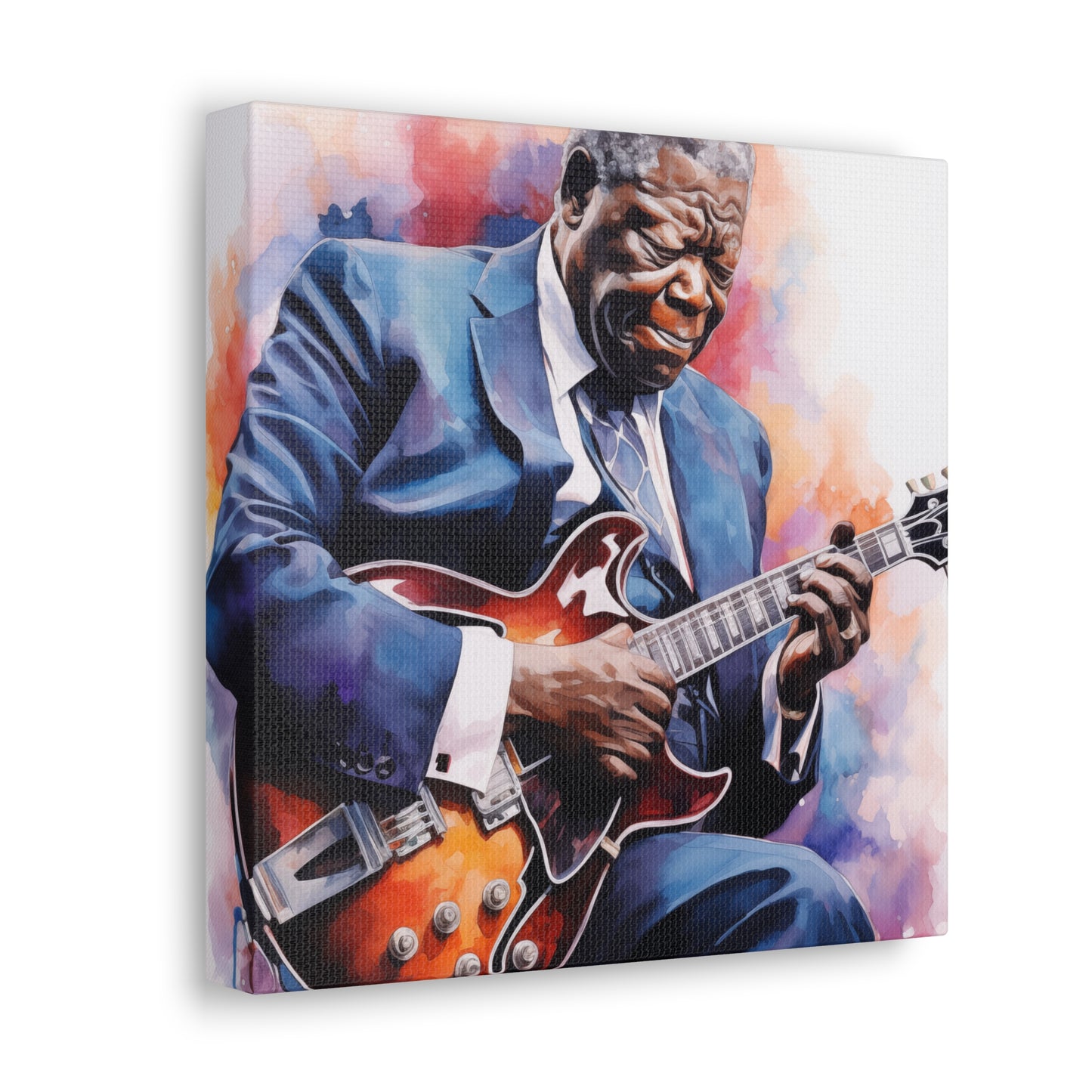 Gallery Wrapped Canvas, Celebrity Inspired, Pop Art Canvas – The King Also