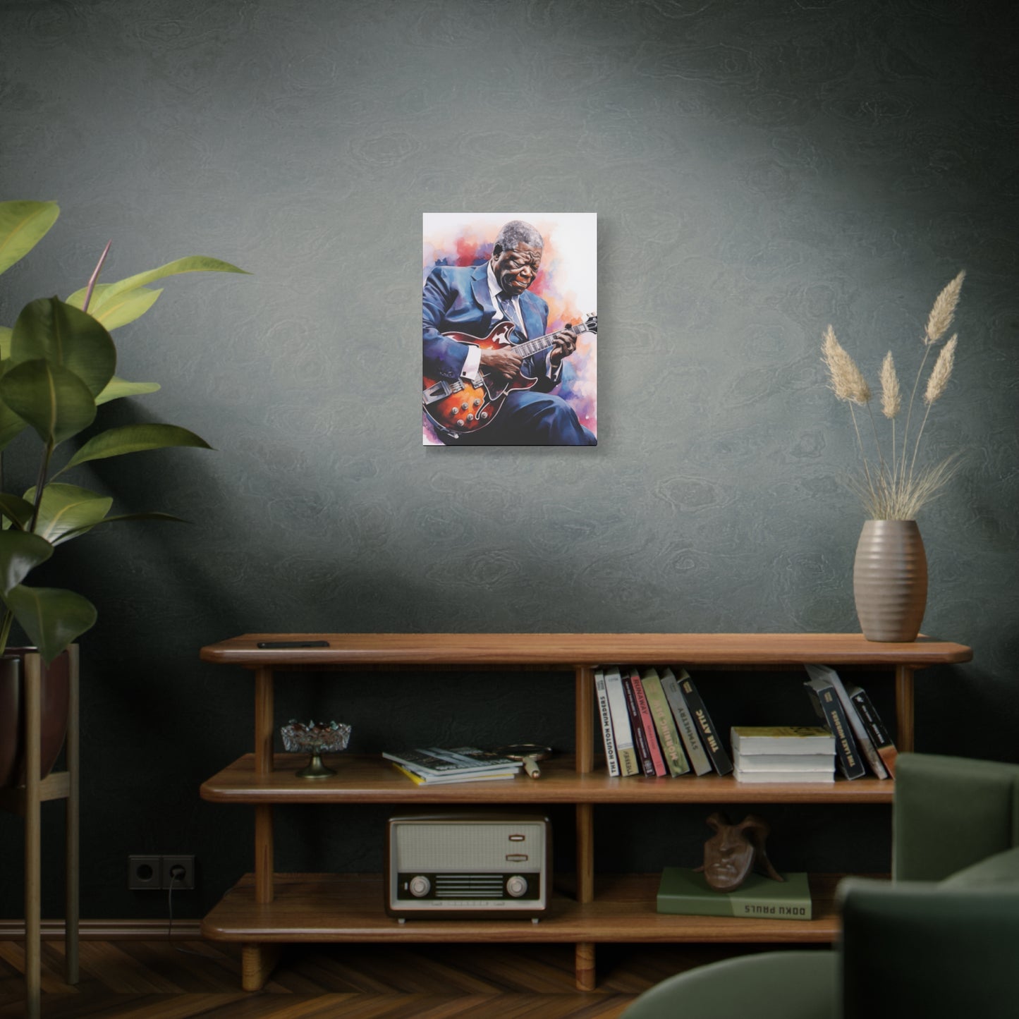 Gallery Wrapped Canvas, Celebrity Inspired, Pop Art Canvas – The King Also