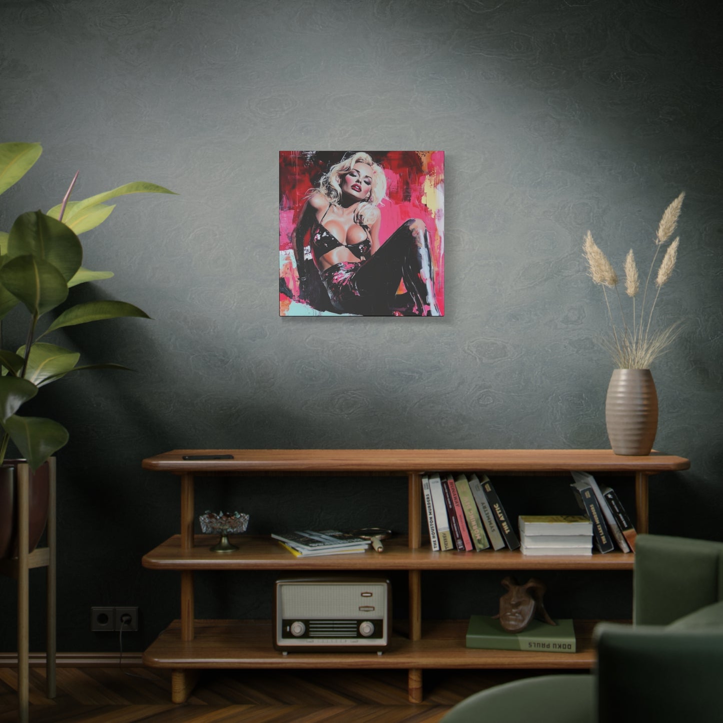 Gallery Wrapped Canvas, Guilt and Grit Adult Art Canvas, Erotic Pinup Art Canvas – Lila