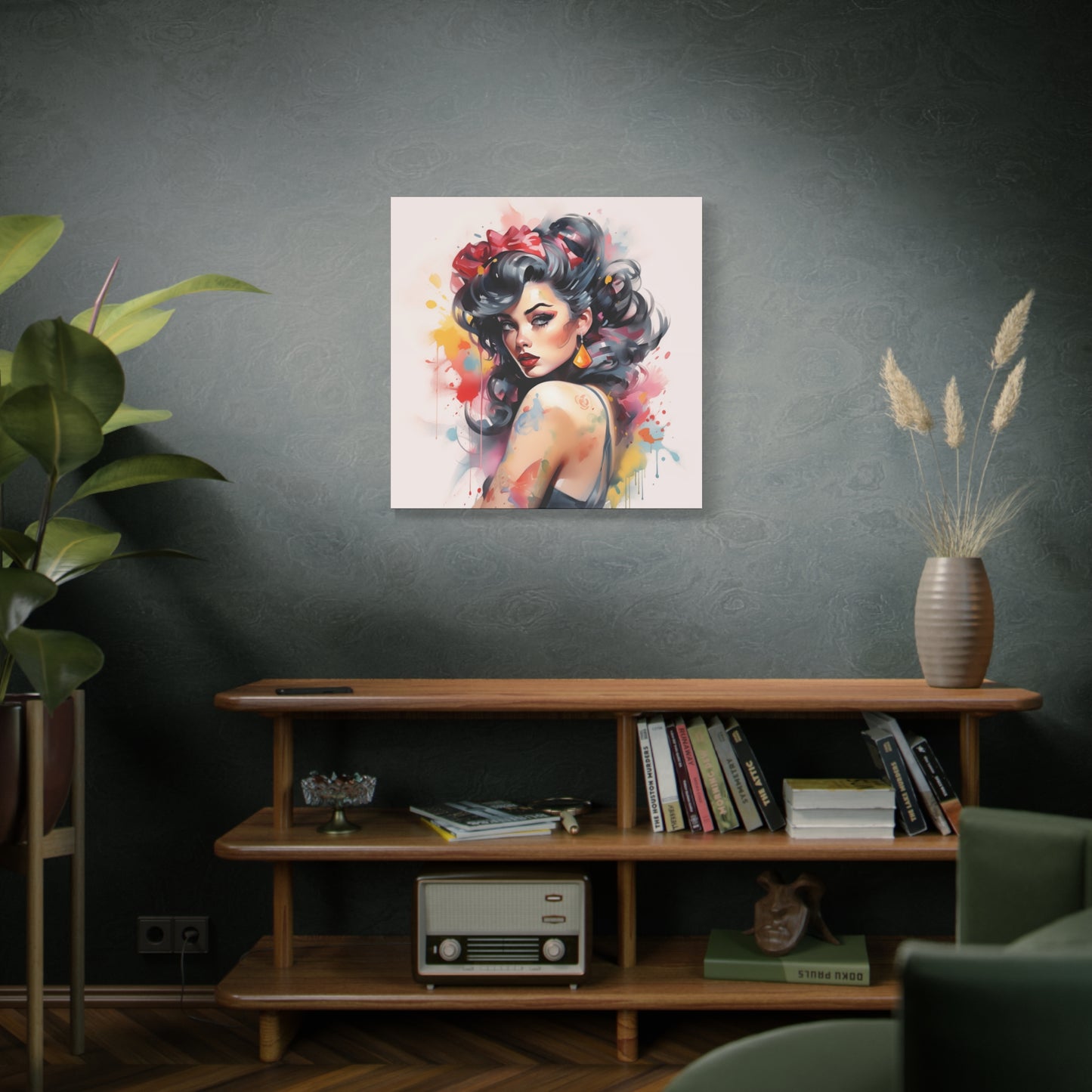 Canvas Wall Art, Gallery Wrapped Pop Art, Femme Doll Wall Art – Genevieve