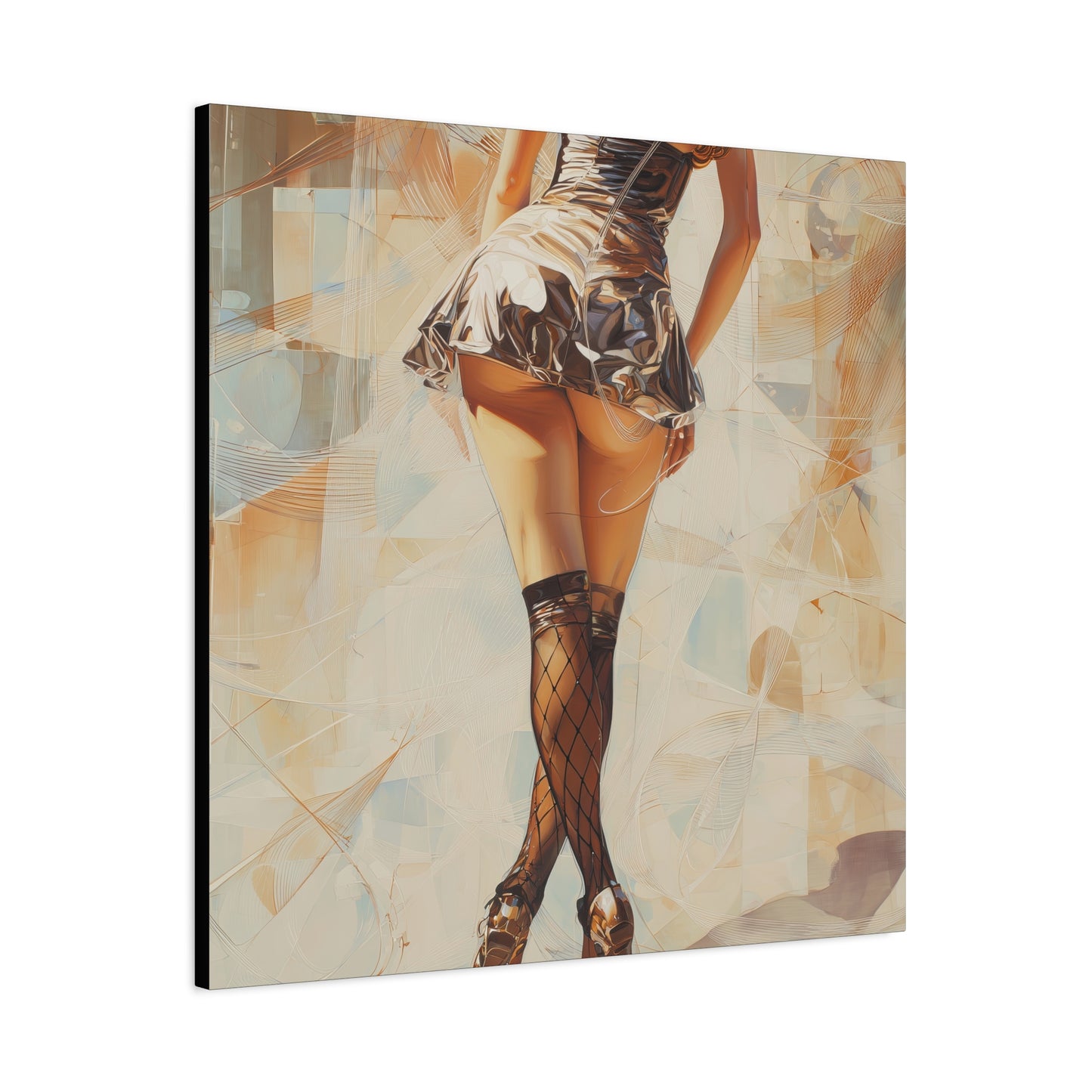 Gallery Wrapped Canvas, Tongue and Cheek Art Canvas, Naughty Girl Art Canvas – Gilda
