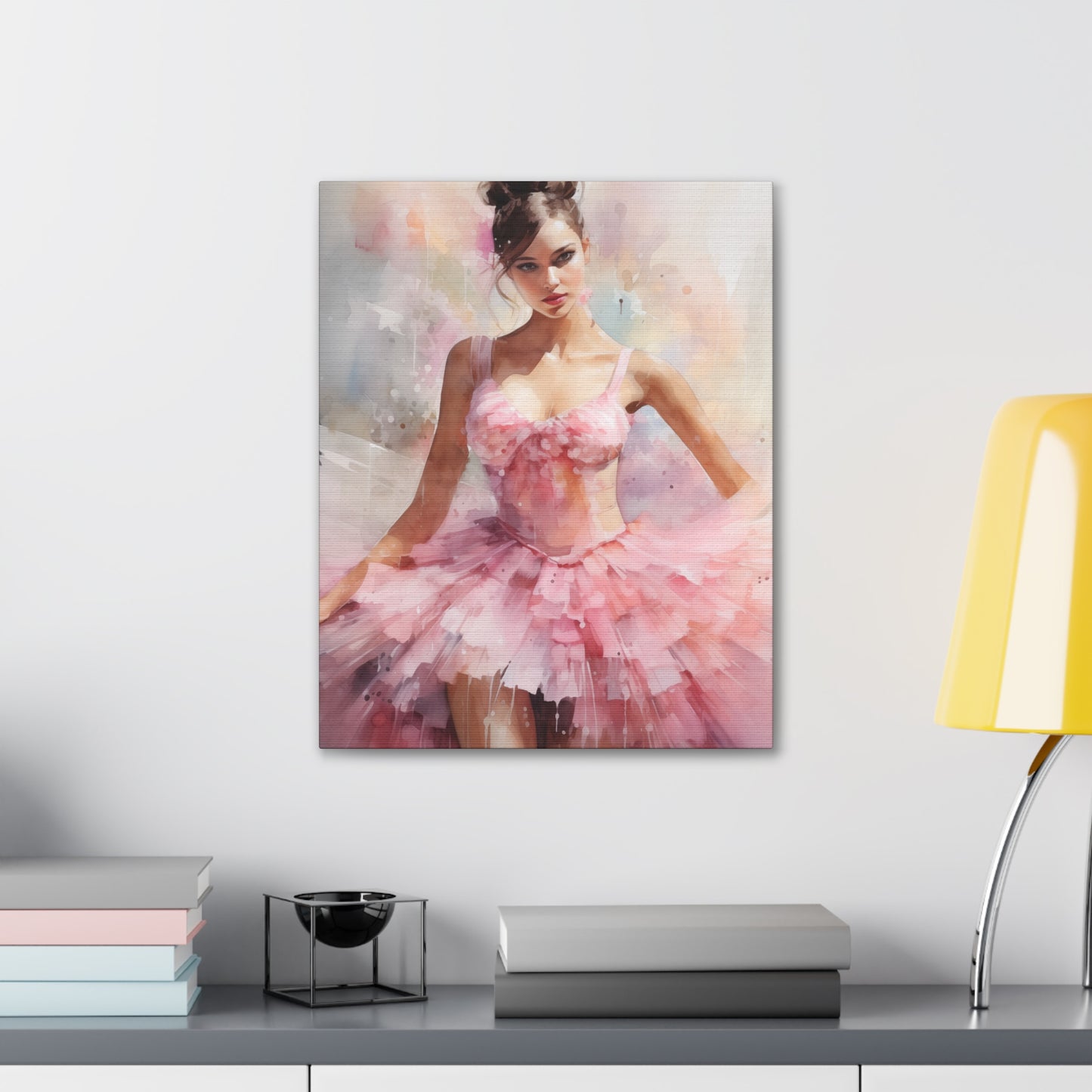 Gallery Wrapped Canvas, Ballerina Beauty, Ballet Art Canvas – Lily