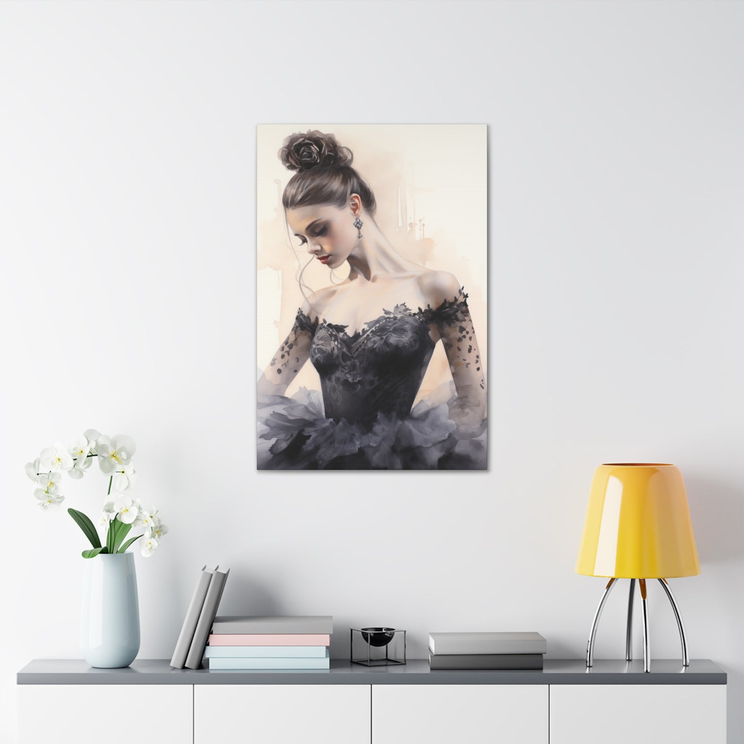 Gallery Wrapped Canvas, Ballerina Beauty, Ballet Art Canvas – Lola