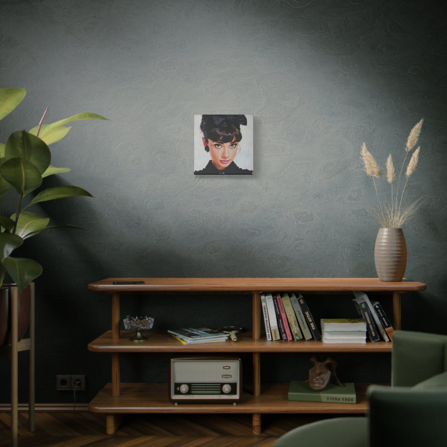Gallery Wrapped Canvas, The Diva Project Art Canvas, Pinup Art Canvas – Audrey Hepburn - NINE