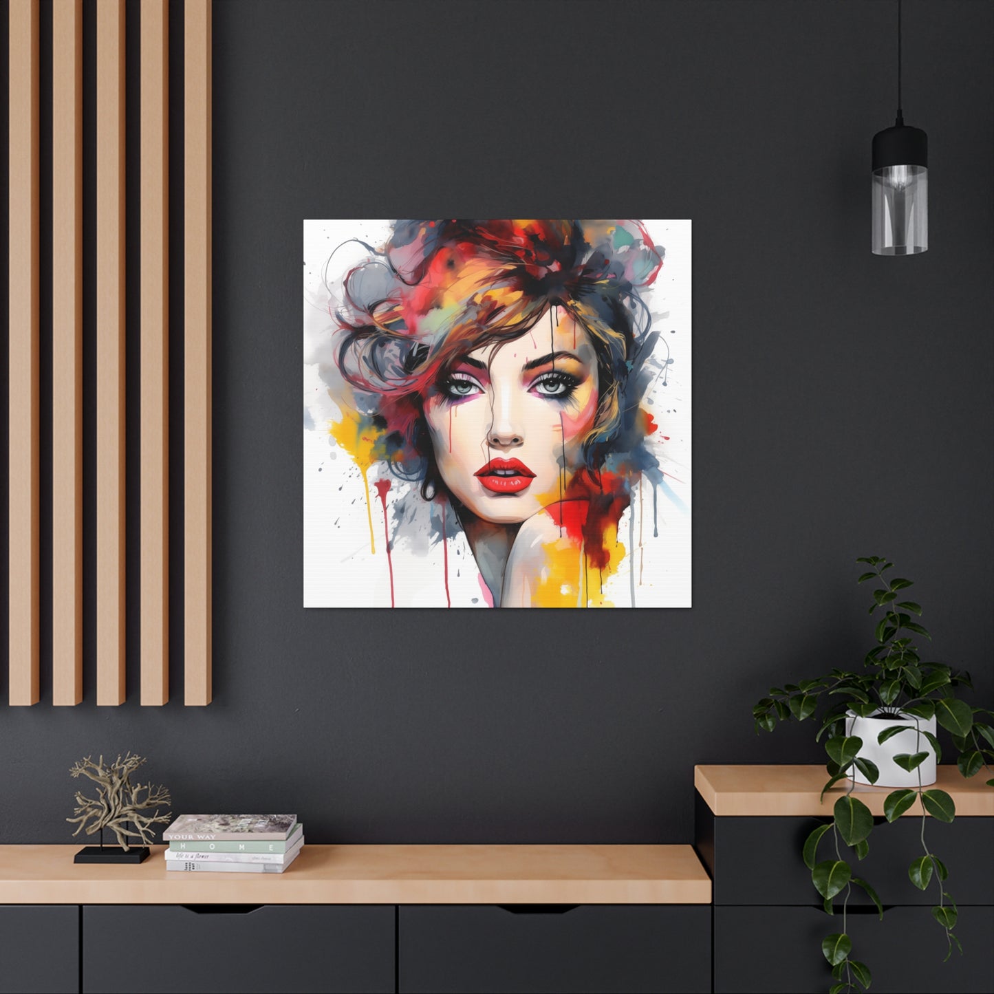 Canvas Wall Art, Gallery Wrapped Pop Art, Femme Doll Wall Art – Alessia