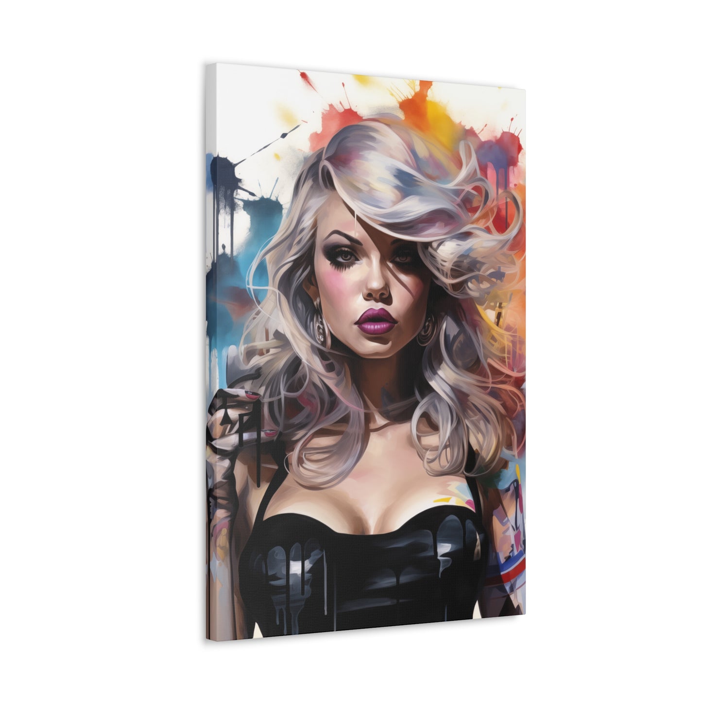 Canvas Wall Art, Gallery Wrapped Pop Art, Femme Doll Wall Art – Zephyr