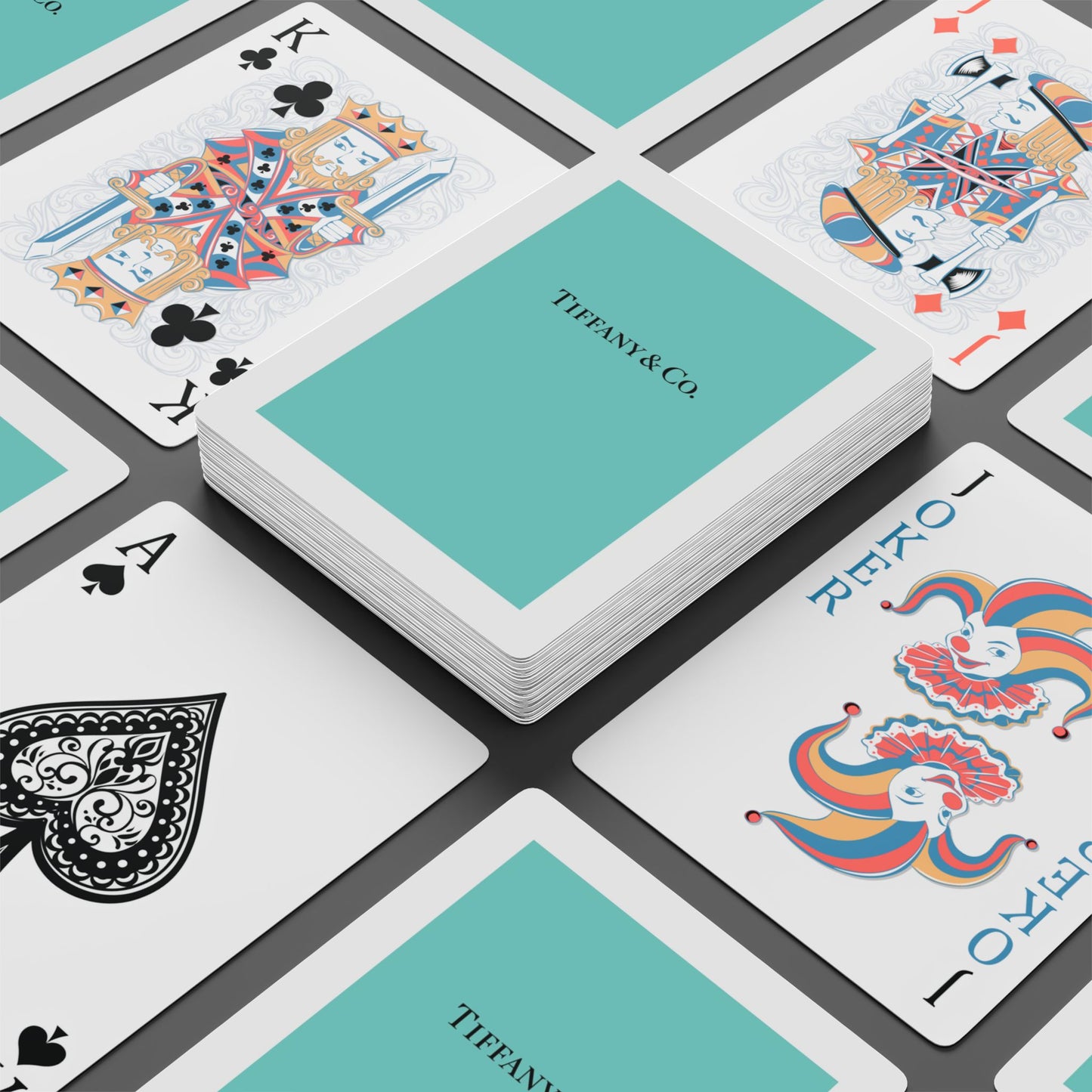 Playing Cards - Robin Egg Blue - Breakfast at Tiffany Inspired Cards - Name & Co.