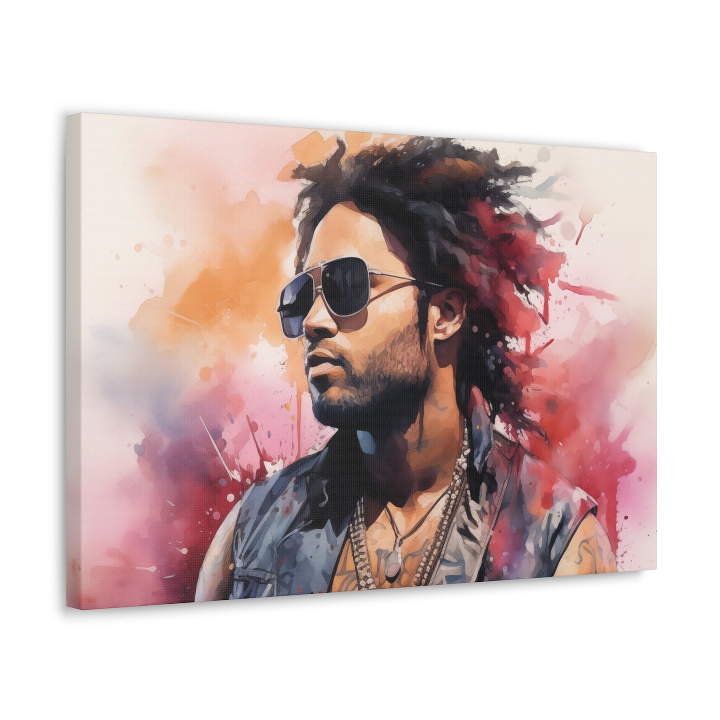 Gallery Wrapped Canvas, Celebrity Inspired, Pop Art Canvas – Lenny