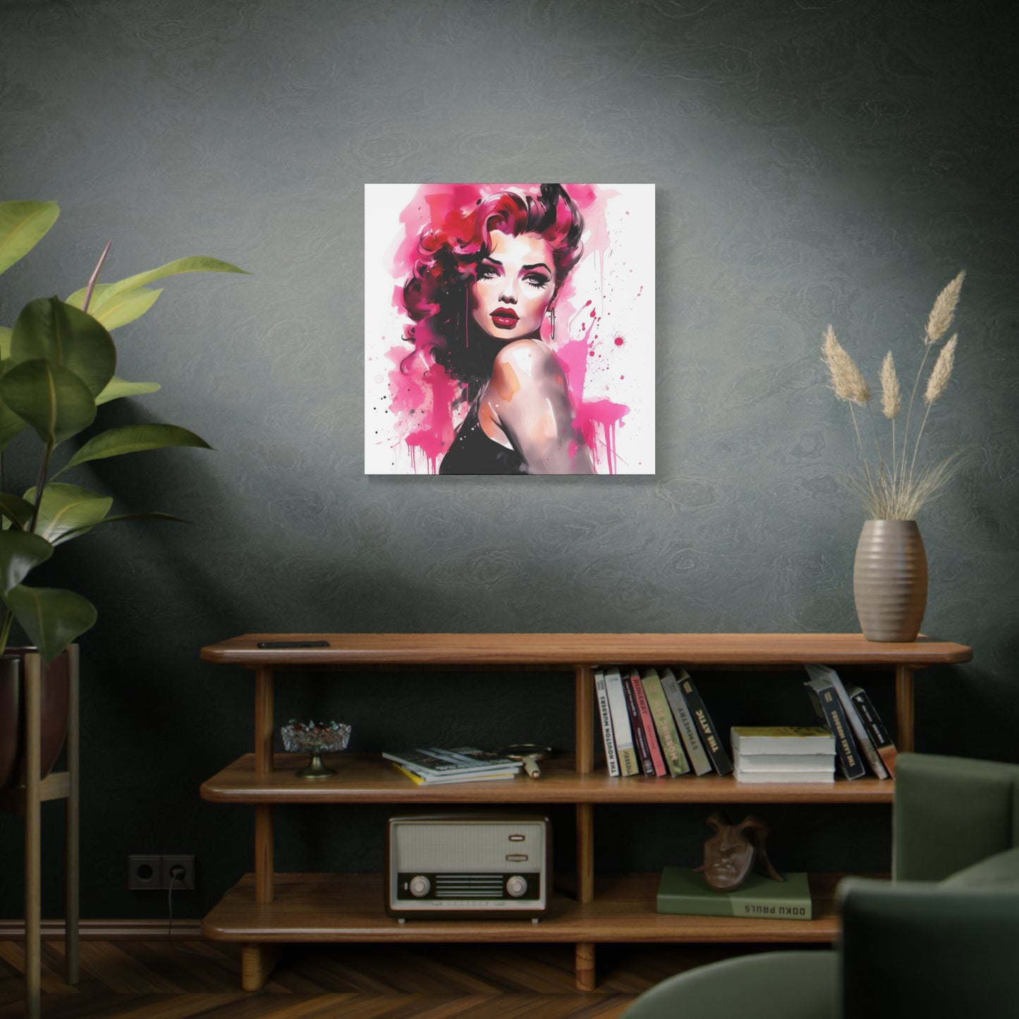 Gallery Wrapped Canvas, Tattooed Beauty, Femme Doll Pop Art Canvas – Thalia